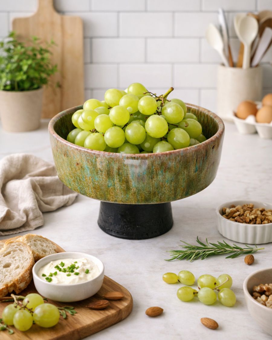 Coupe décorative en poterie artisanale