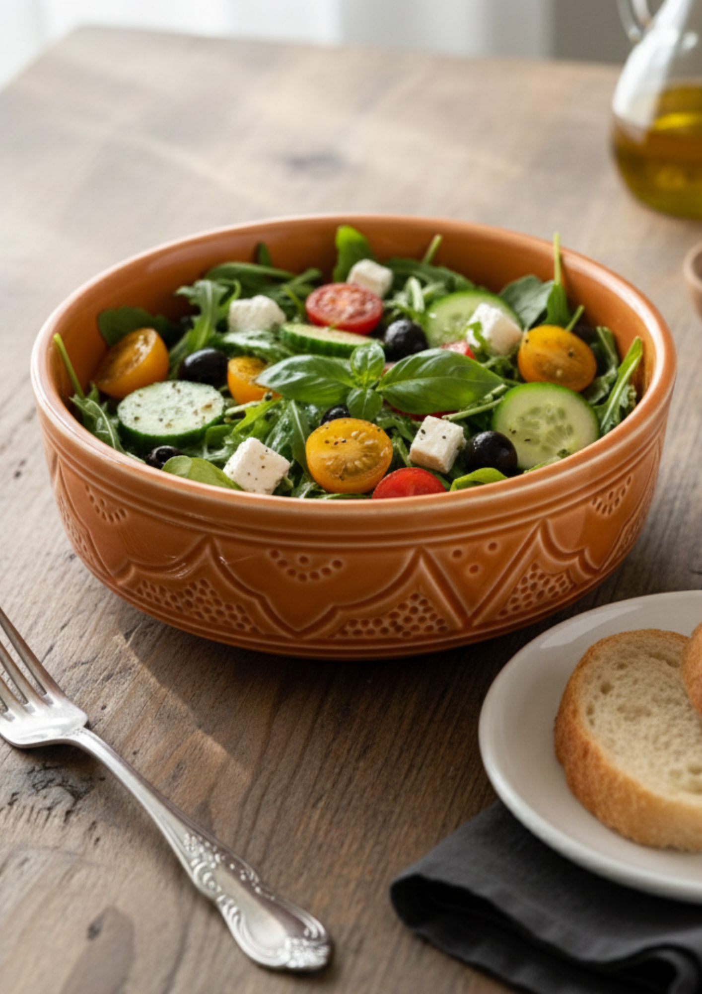 Bol artisanal 20 cm avec fil d'Or