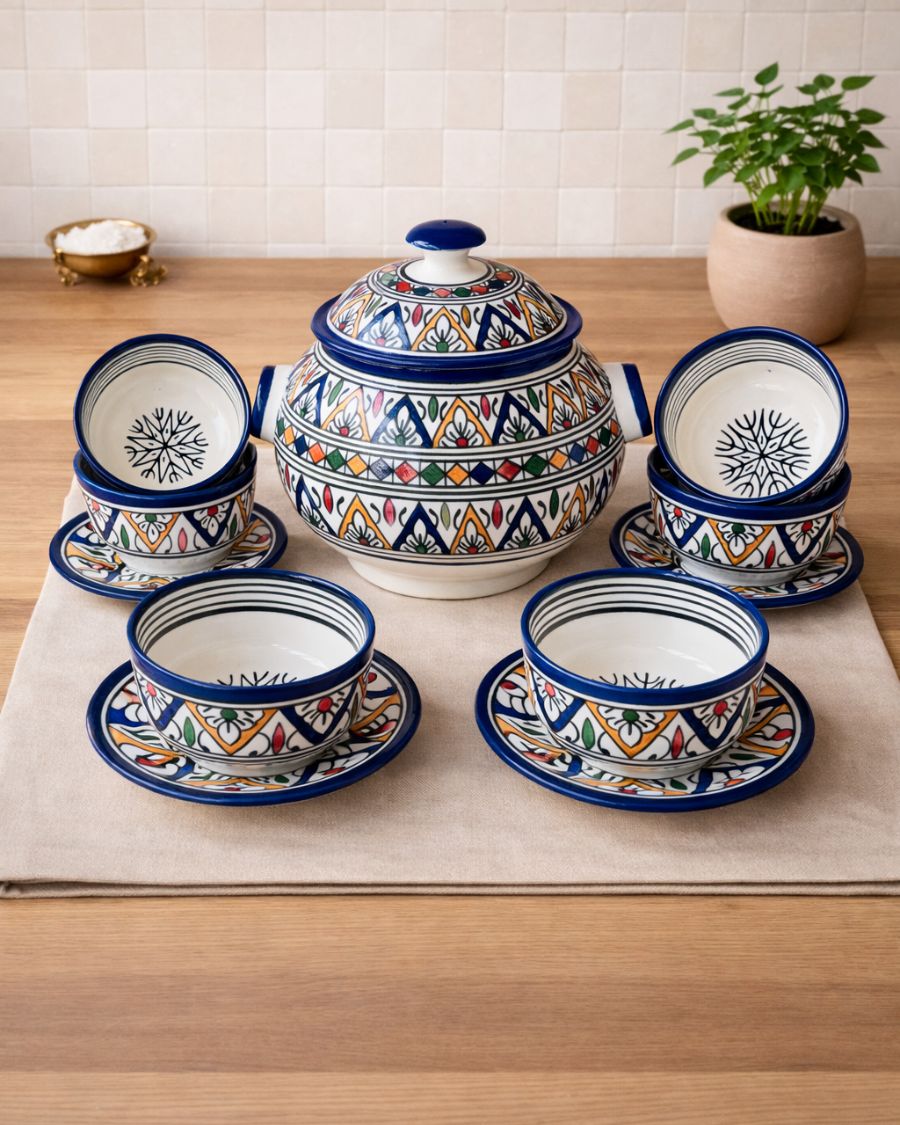 Soupière artisanale marocaine