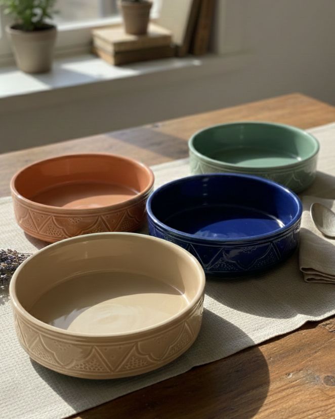 Bol artisanal 20 cm sans fil d'Or