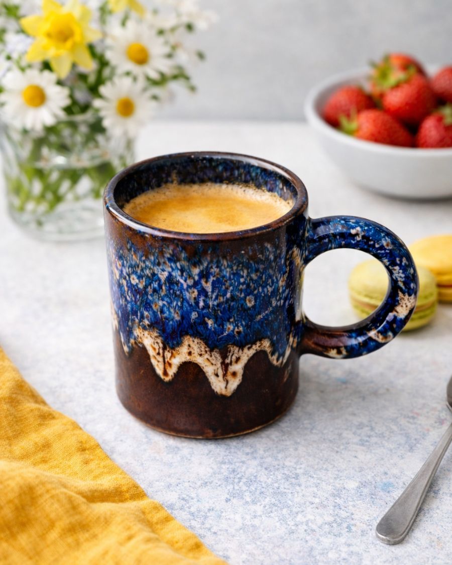 Mugs artisanaux émaillés (pièces uniques)