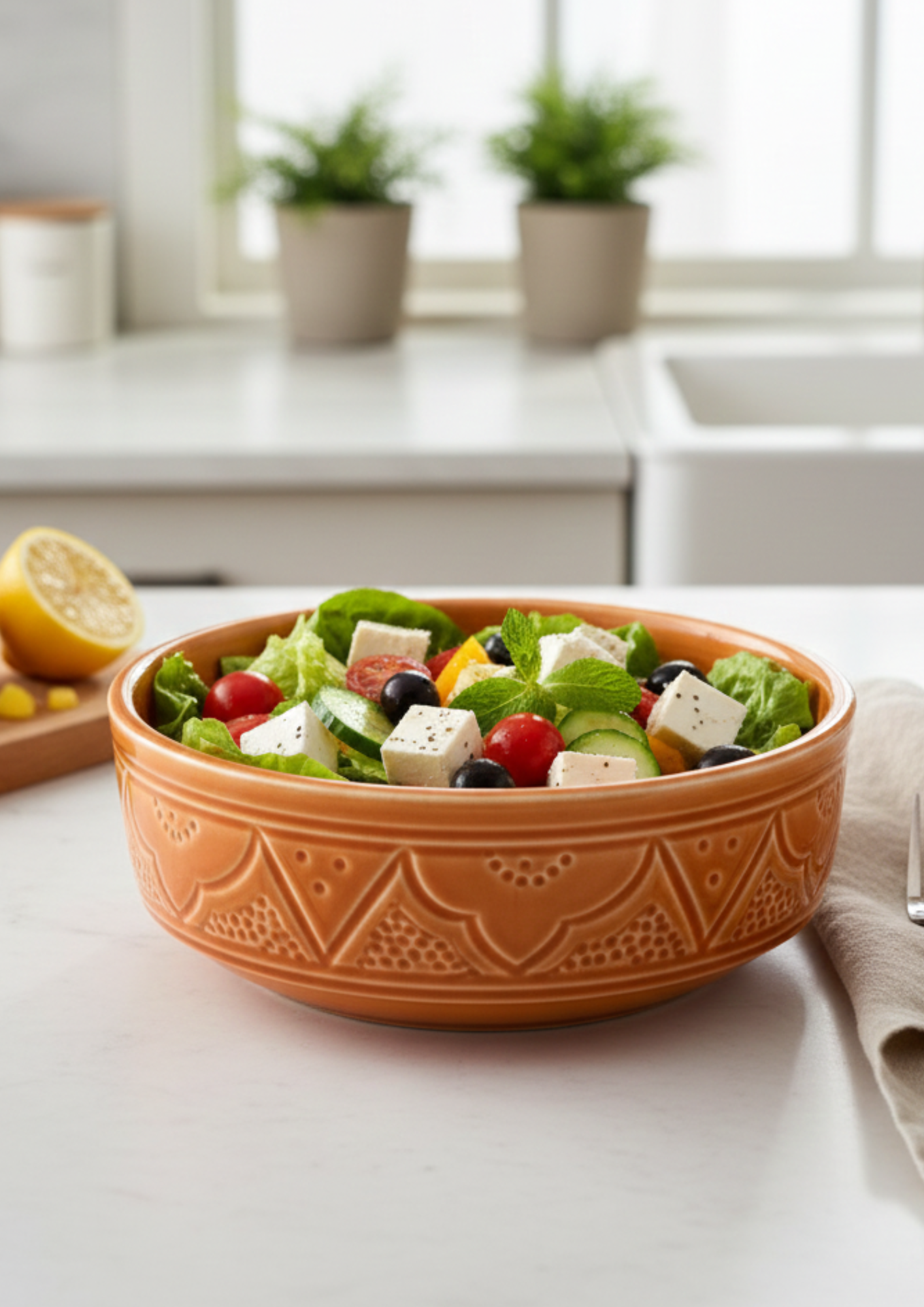 Bol artisanal 20 cm sans fil d'Or