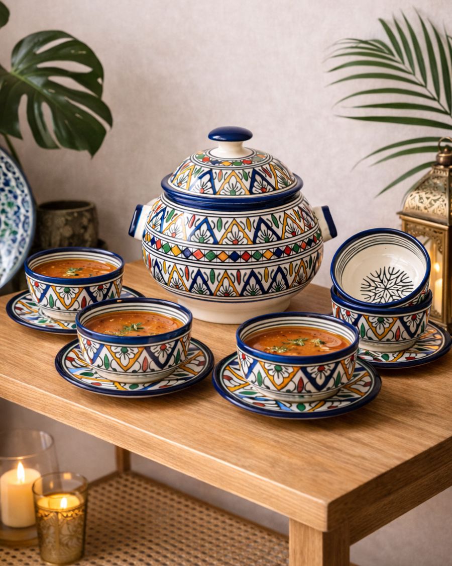 Soupière artisanale marocaine