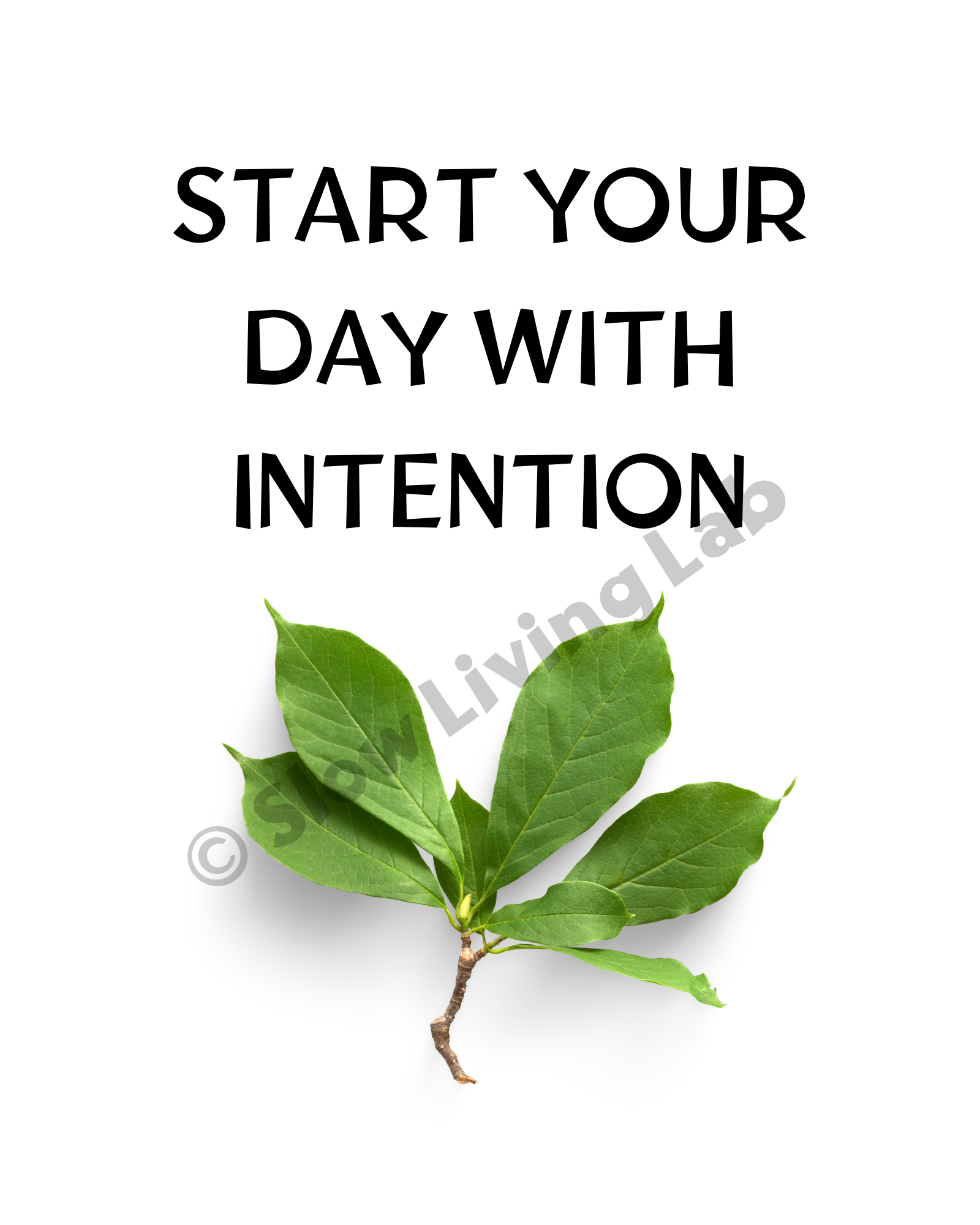 Intention- Printable poster