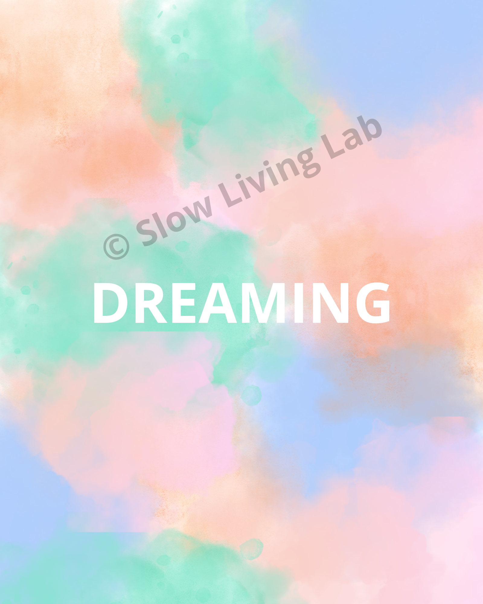 Dreaming- Printable poster