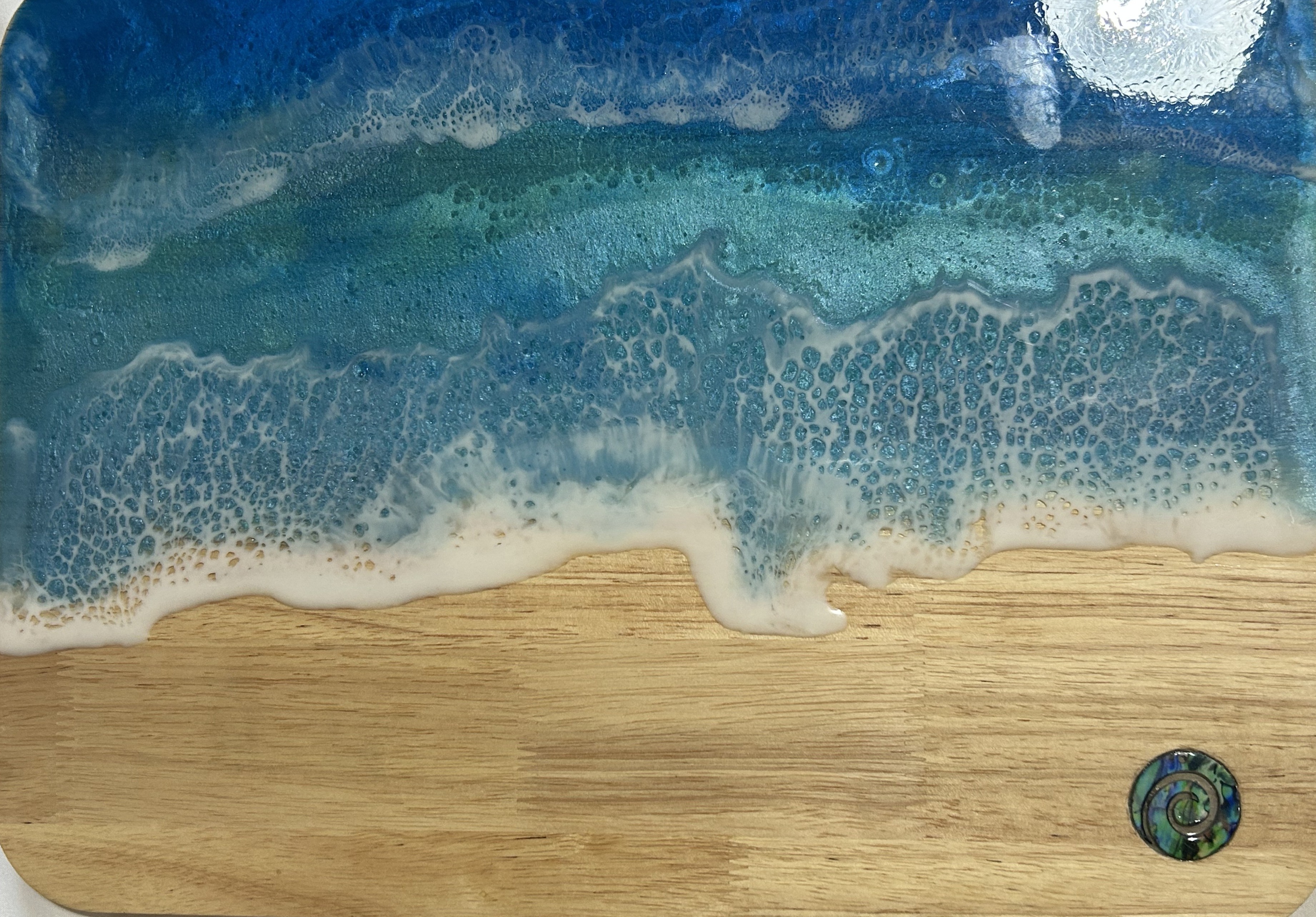 Ocean Wave Resin Cheeseboard