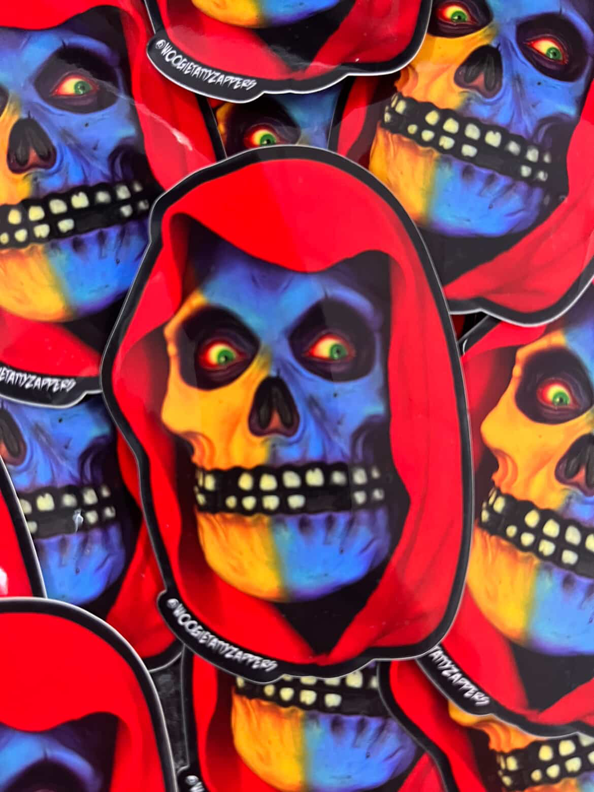 CRIMSON GHOST STICKER (Basil Gogos)