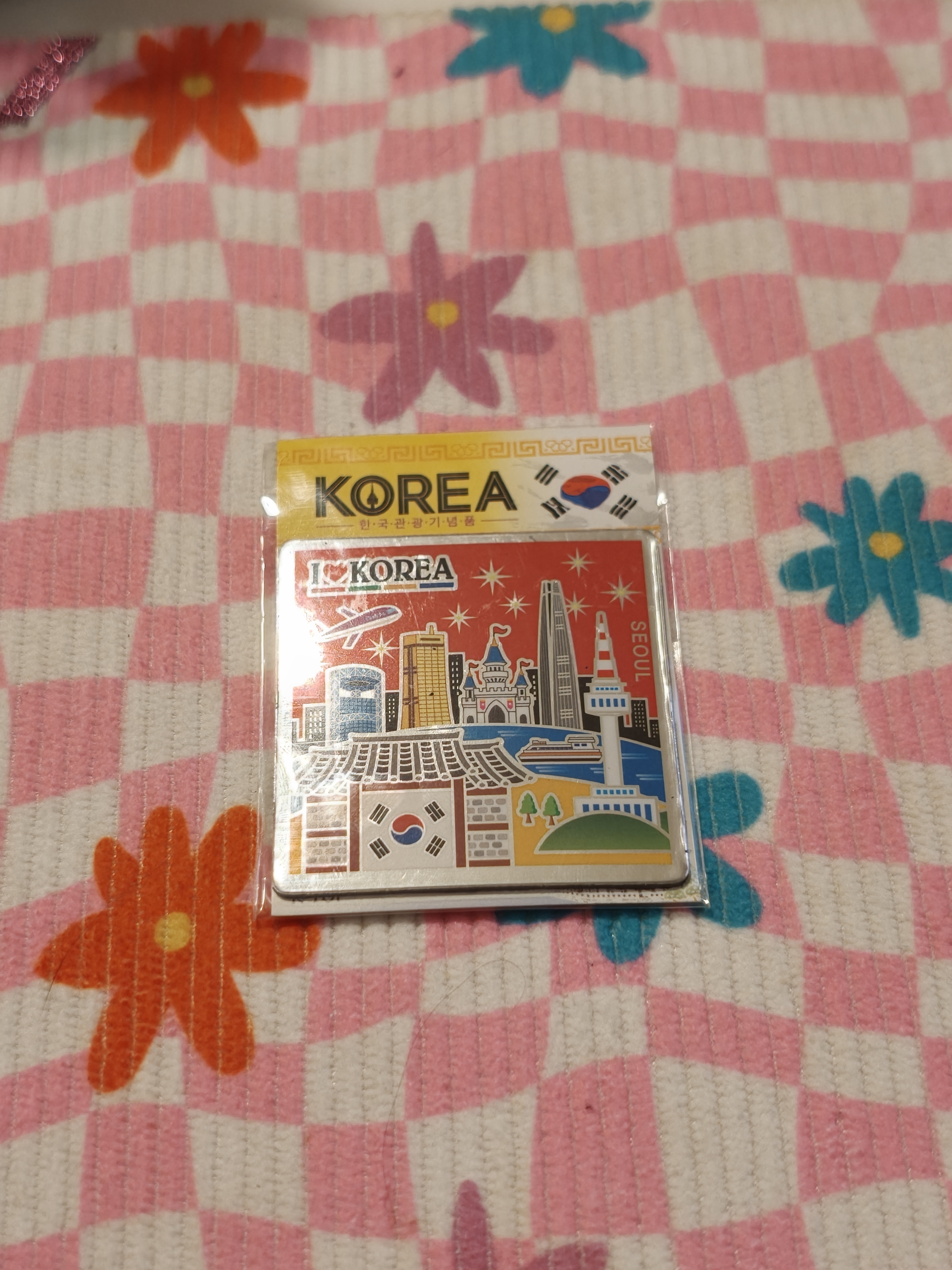 aimant souvenir made in corée du sud