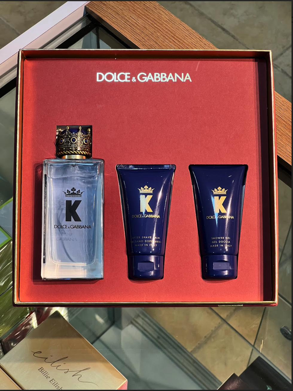 GIFT SET - Dolce Gabbana King 3.4OZ EDT +A/S BALM + MINI 3PCSEDP EDP