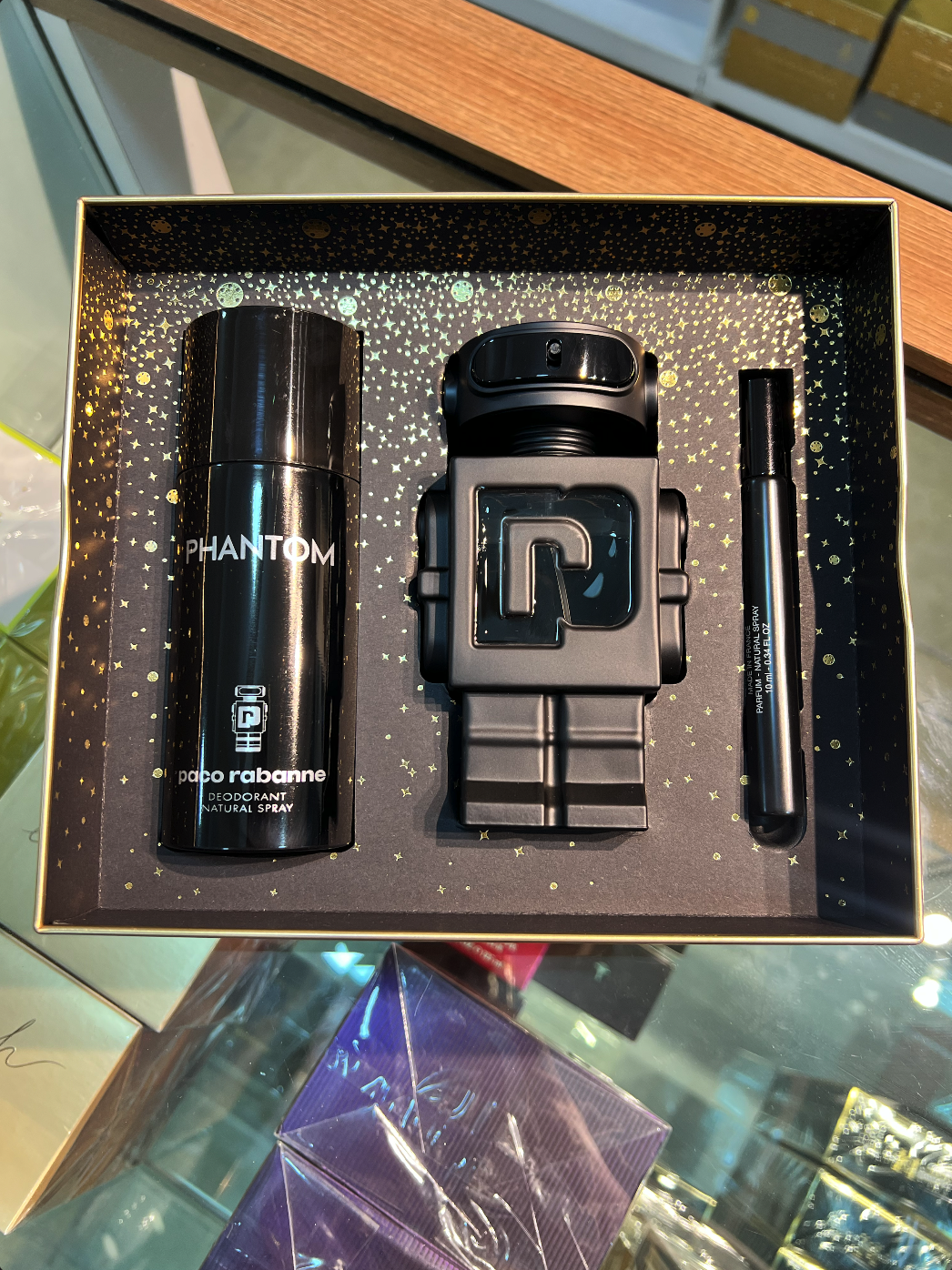 GIFT SET - PACO RABANNE "PHANTOM PARFUM" 3.4 OZ 3PCS