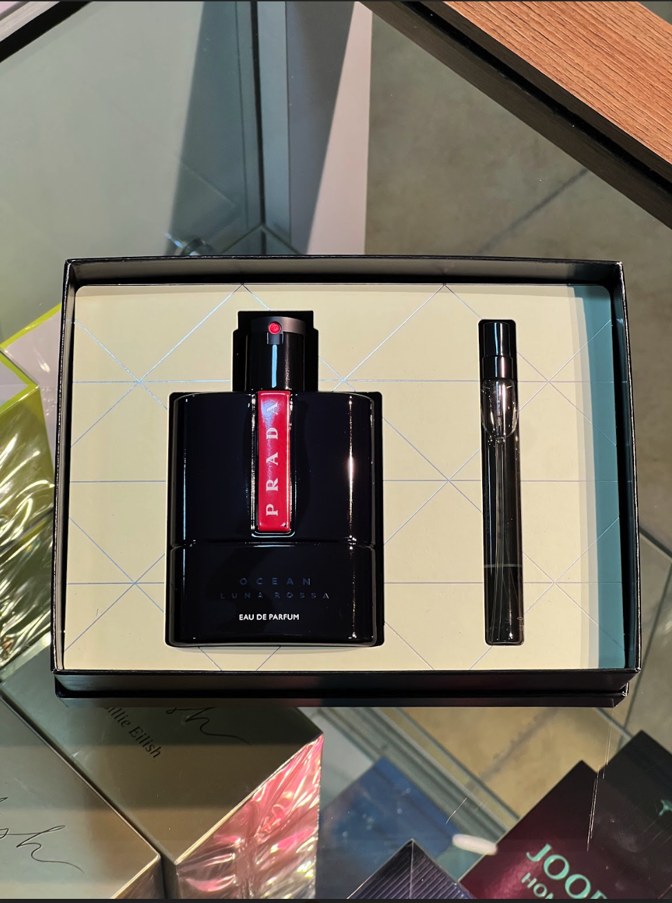 GIFT SET - PRADA "LUNA ROSSA OCEAN" 3.4OZ EDP SPR"2PCS" MEN