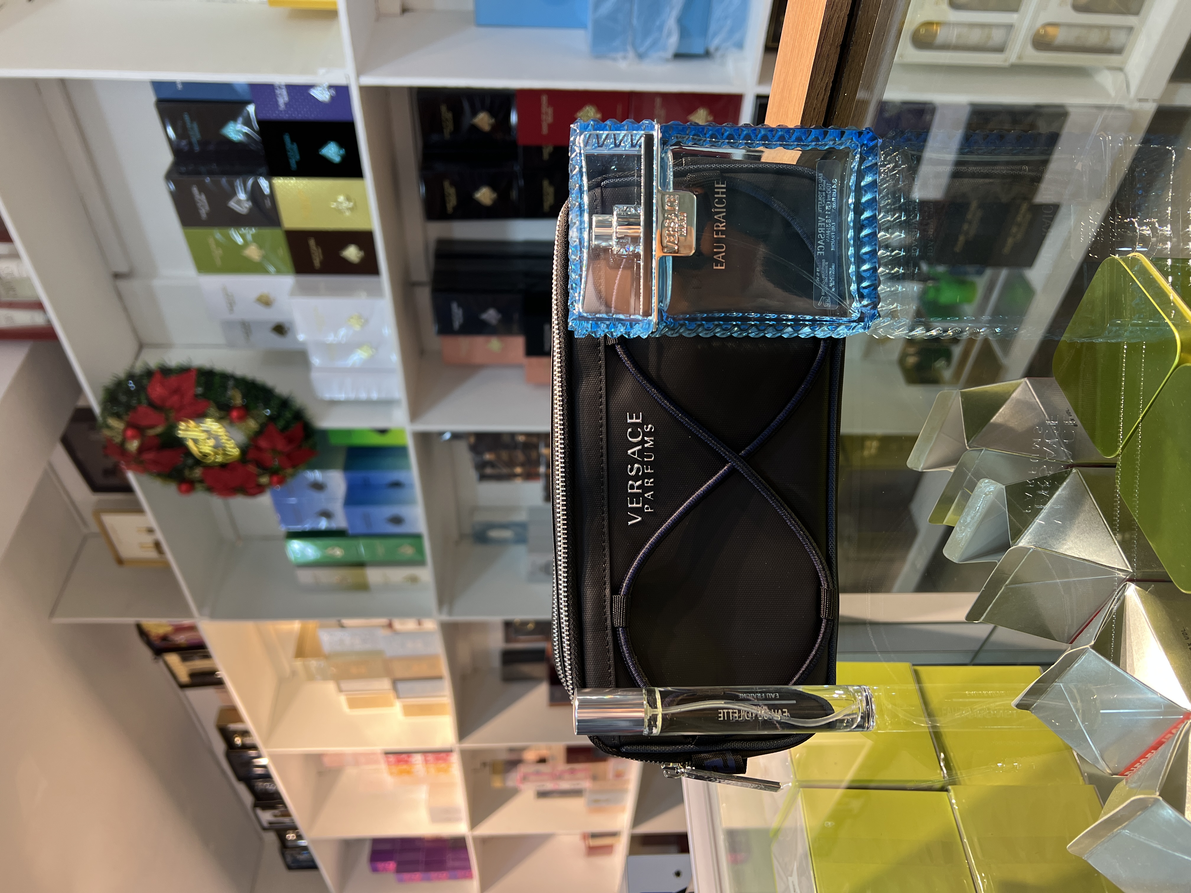 GIFT SET - VERSACE EAU FRANCHIE EDP 3.4OZ. EDT SPR 2PCS MEN