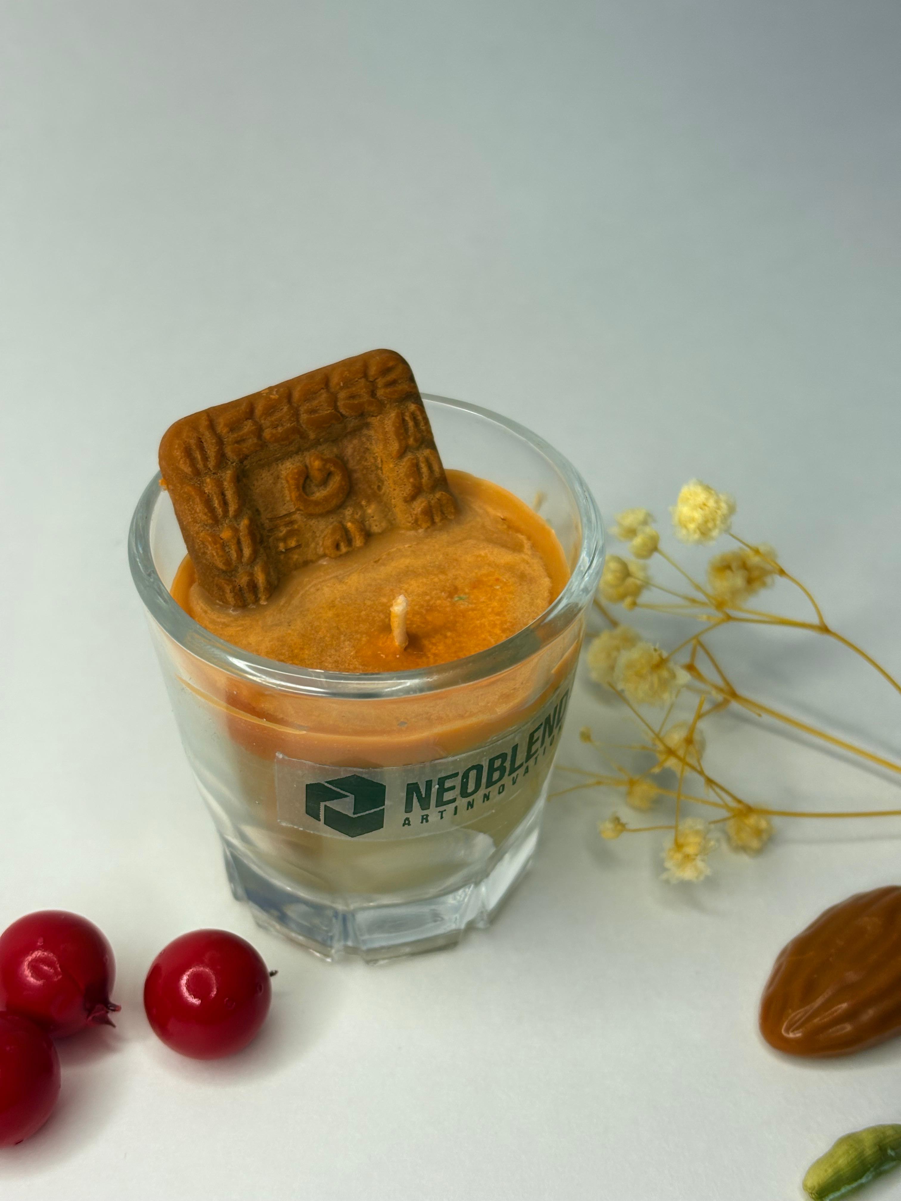 2Pcs Chai Biscuit Candle | Parle G biscuit | 100% Soy Wax