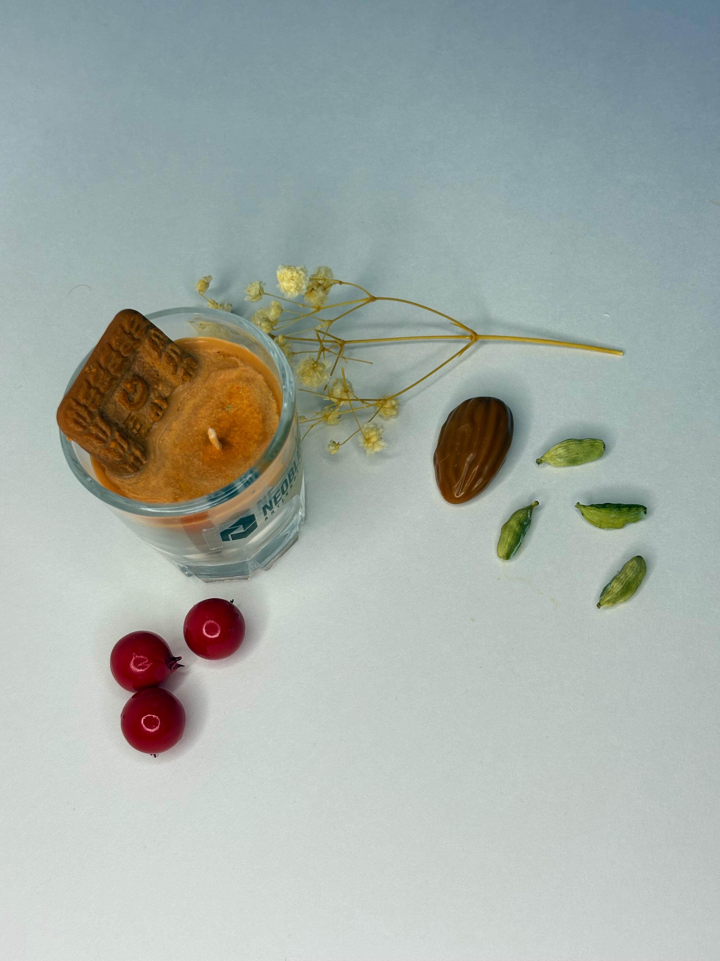 2Pcs Chai Biscuit Candle | Parle G biscuit | 100% Soy Wax