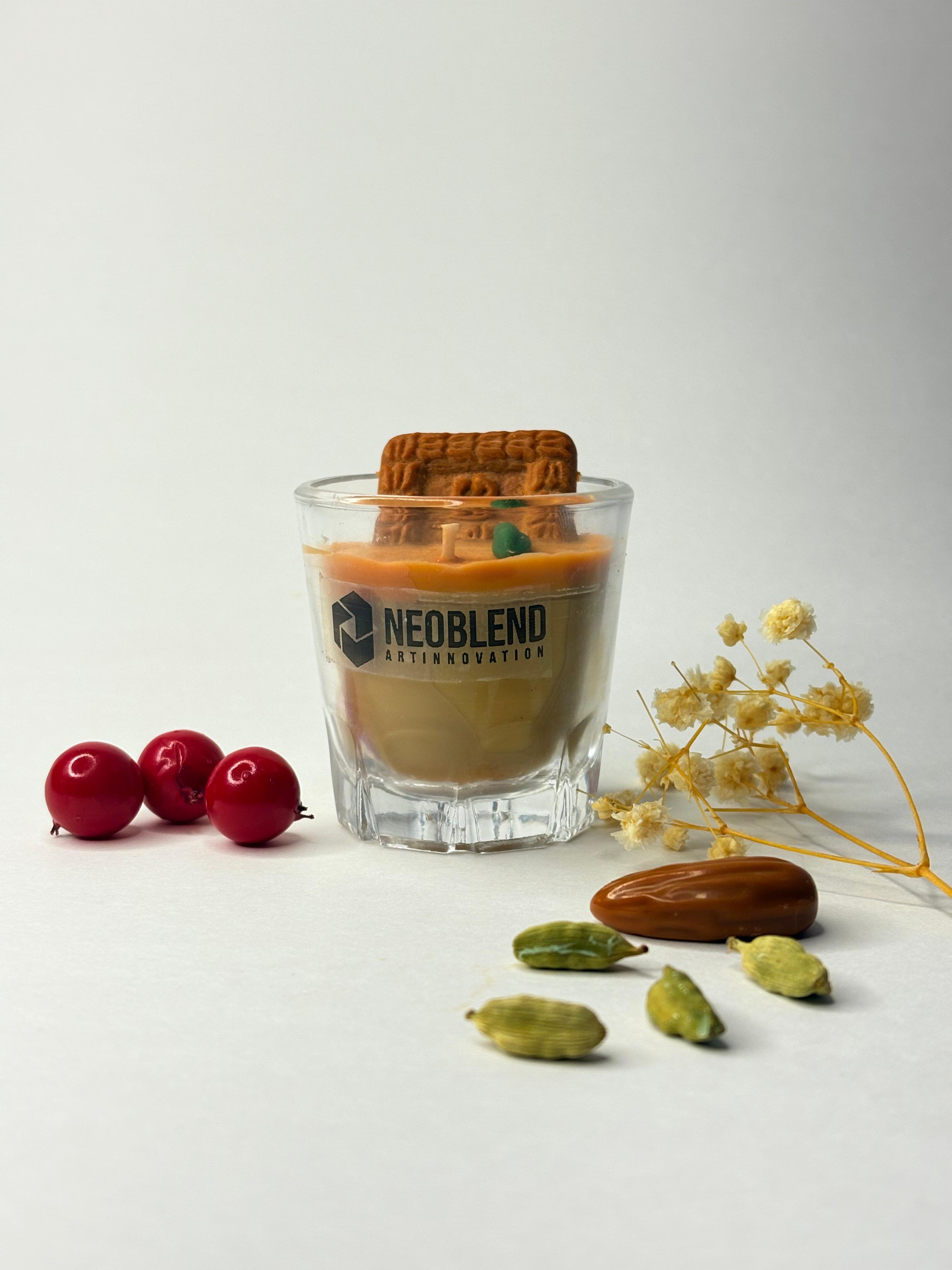 2Pcs Chai Biscuit Candle | Parle G biscuit | 100% Soy Wax