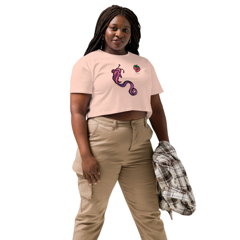 Limited Edition Lemony Artt Premium Flex Print Crop Top