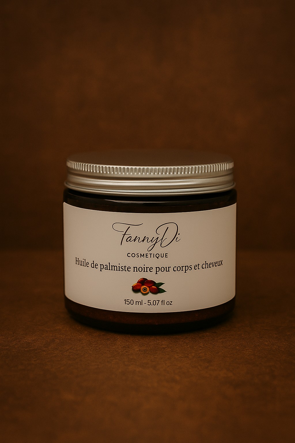 Huile de Palmiste Noire Artisanale – Fabriquée en Côte d’Ivoire – Soin Profond Cheveux Bouclés & Secs – 100% Naturelle 