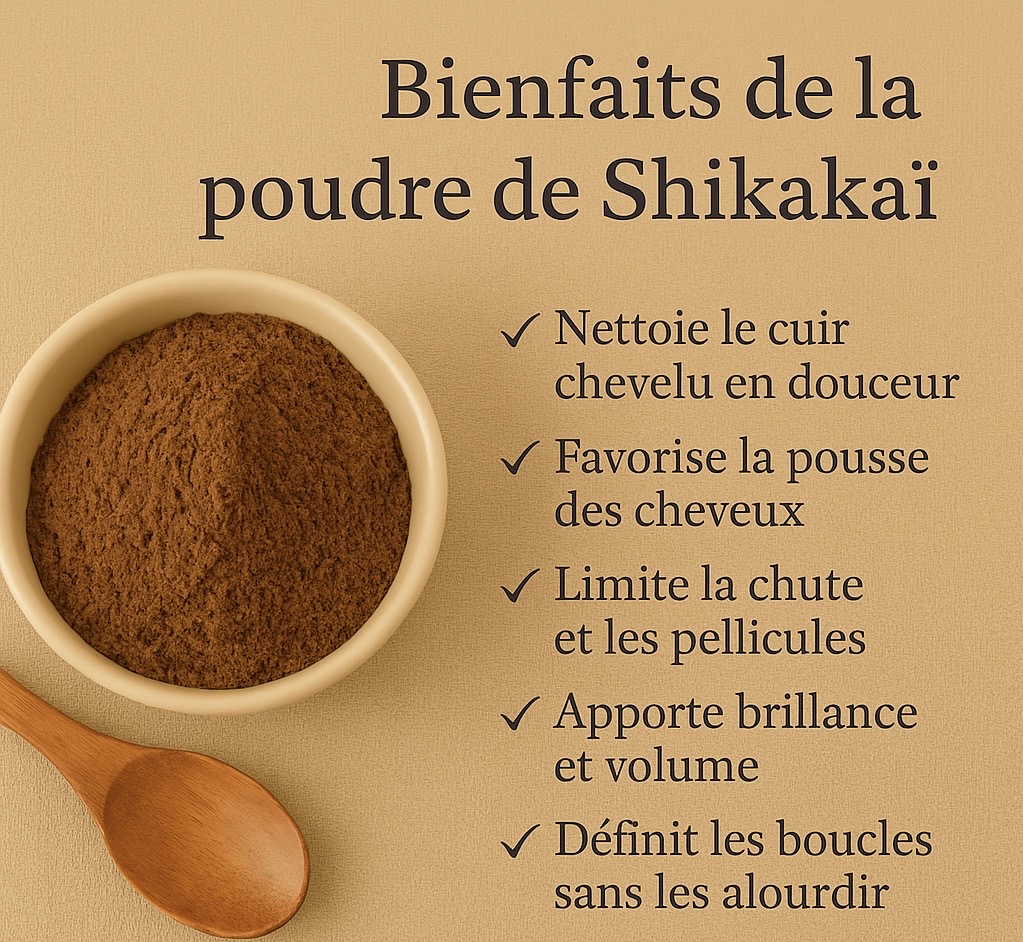 Poudre de Shikakaï Biologique – Soin Capillaire Ayurvédique – Nettoyante et Fortifiante – Masques DIY – pour Cheveux Bouclés et Afro