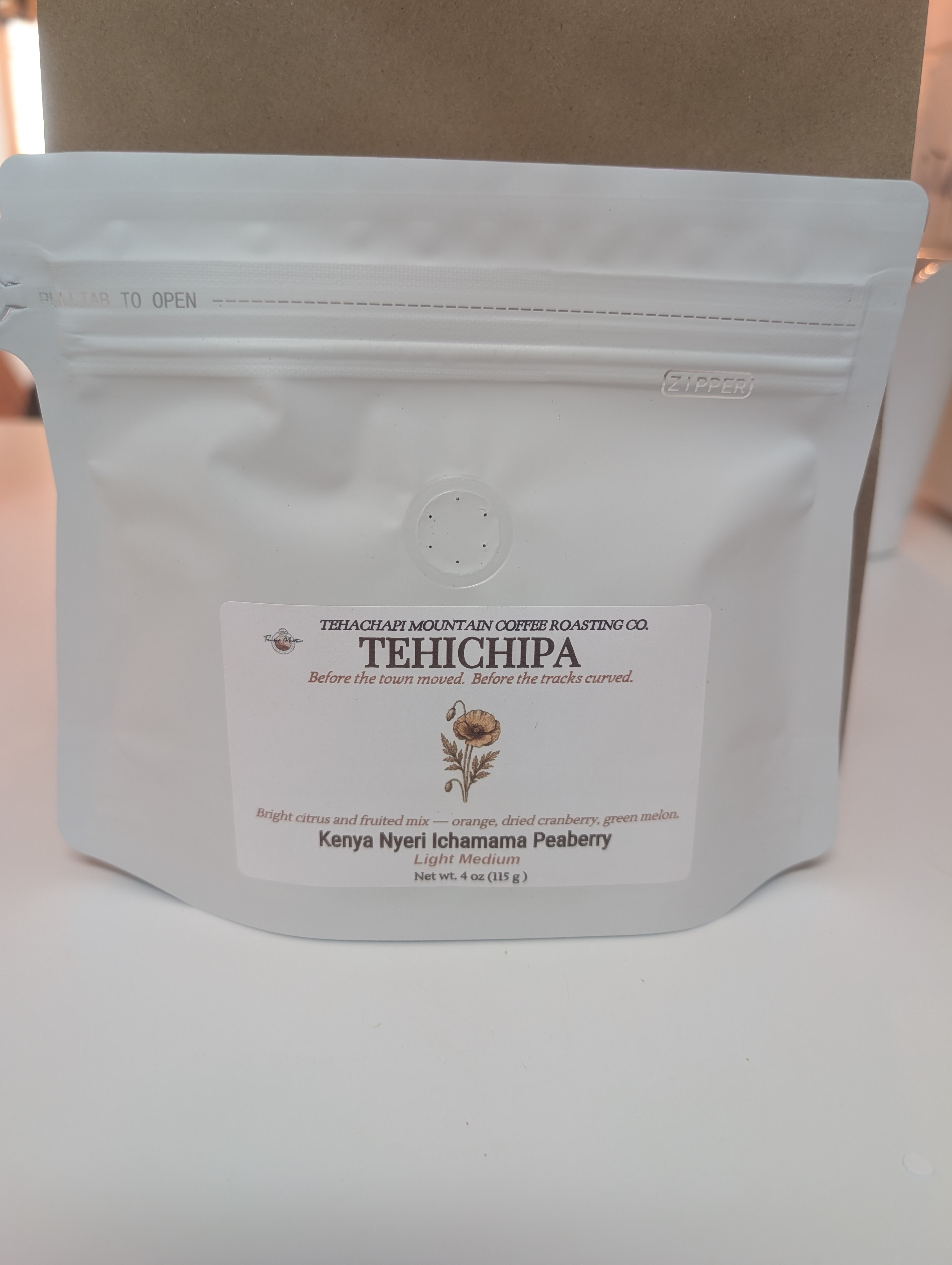 Tehichipa Kenya Nyeri Ichamama Peaberry Light Medium