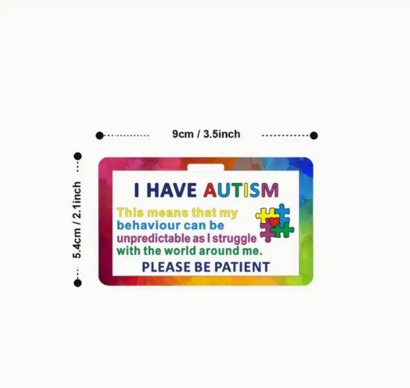 Autism Awareness Lanyard Badge