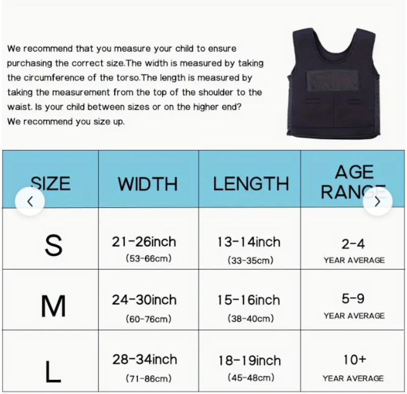 Sensory Compression Vest Deep Pressure Comfort