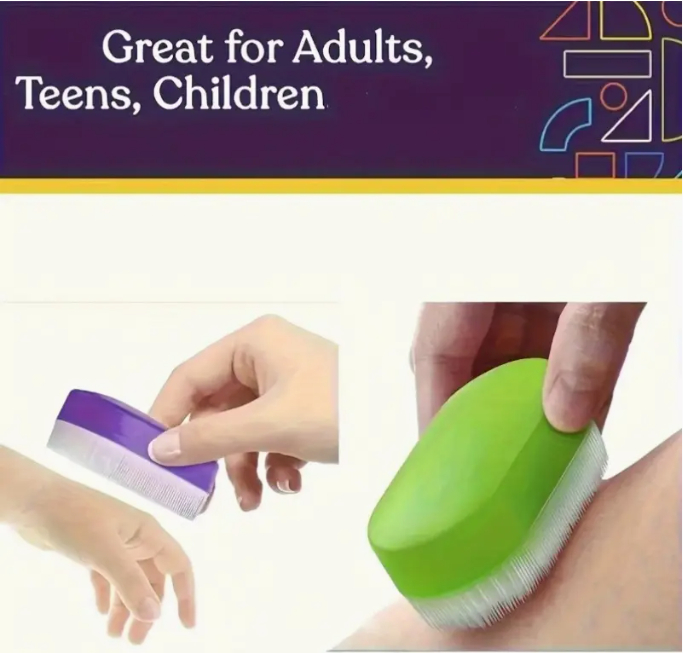 💛 2-Piece Sensory Brush Set – Soft-Touch Therapy Tools for Calming & Gentle Stimulation