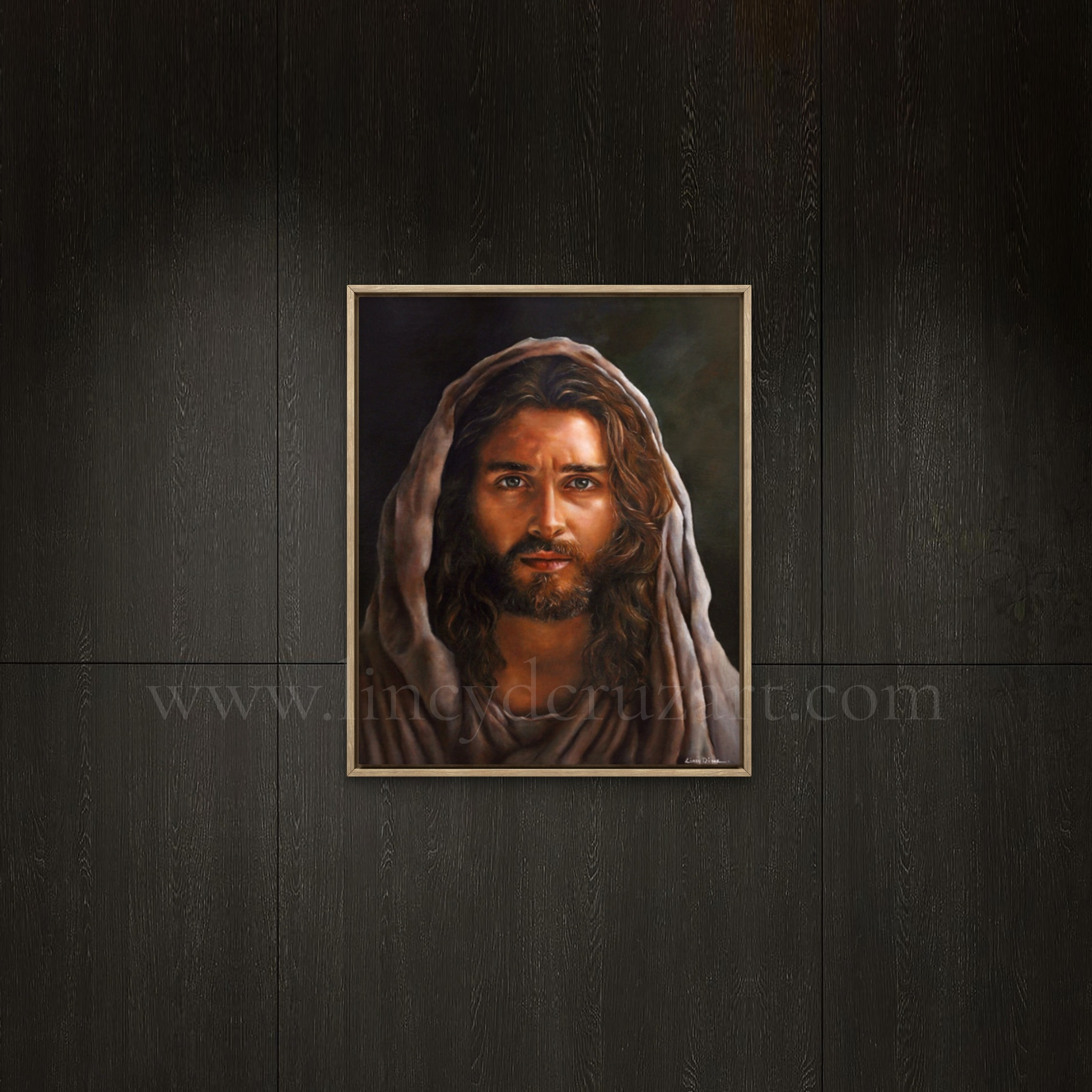 "My Gentle Christ" Fine Art Giclee Print On Canvas (Stretched & Framed)