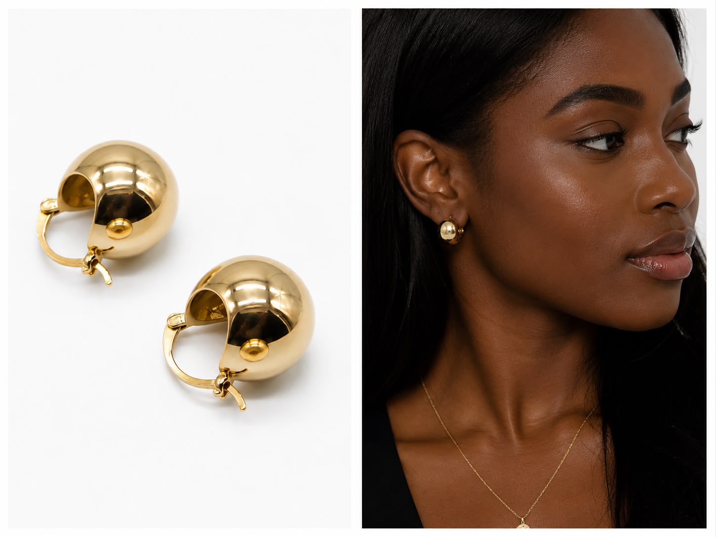 Gold Hoop Earrings