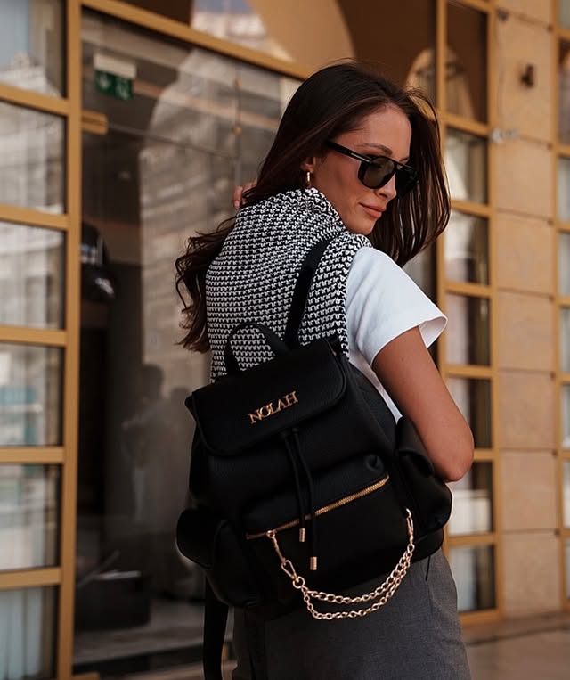 NOAH Black Fashion Backpack