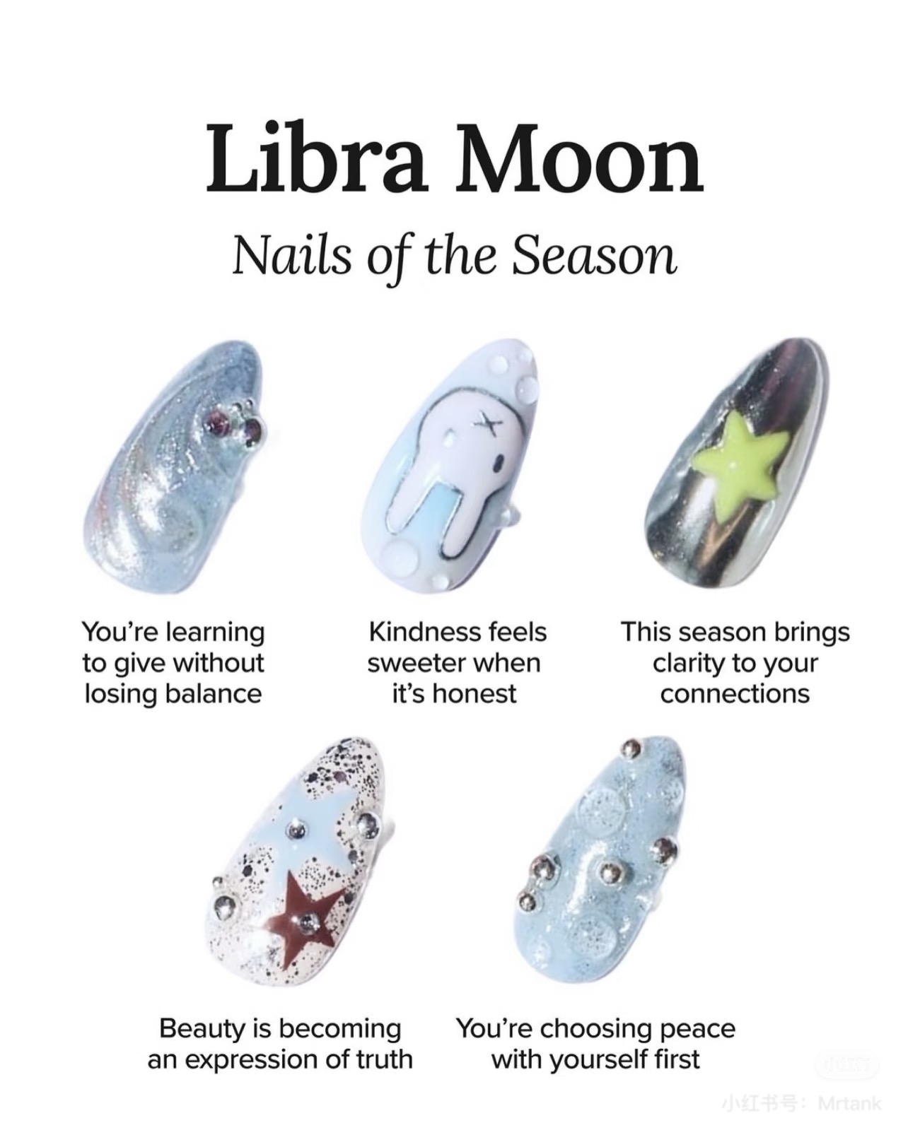 Astary — Press-on Nail (Libra Moon Nails)