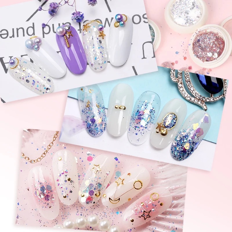 Astary - Glitter Nail Art Decoration Set