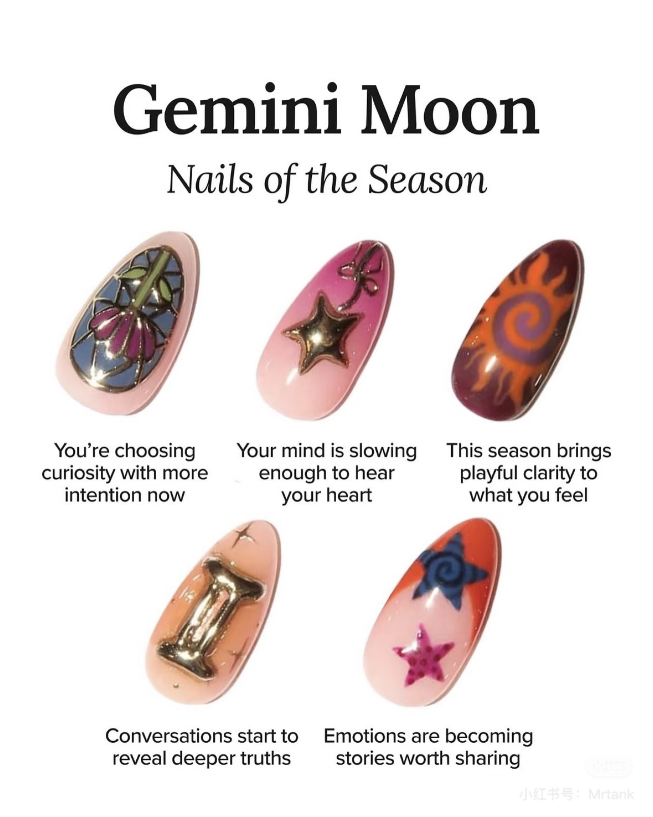 Astary — Press-on Nail (Gemini Moon Nails)