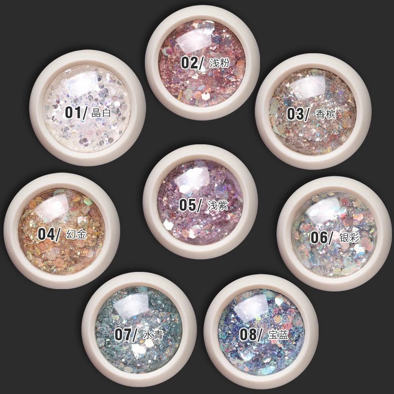 Astary - Glitter Nail Art Decoration Set