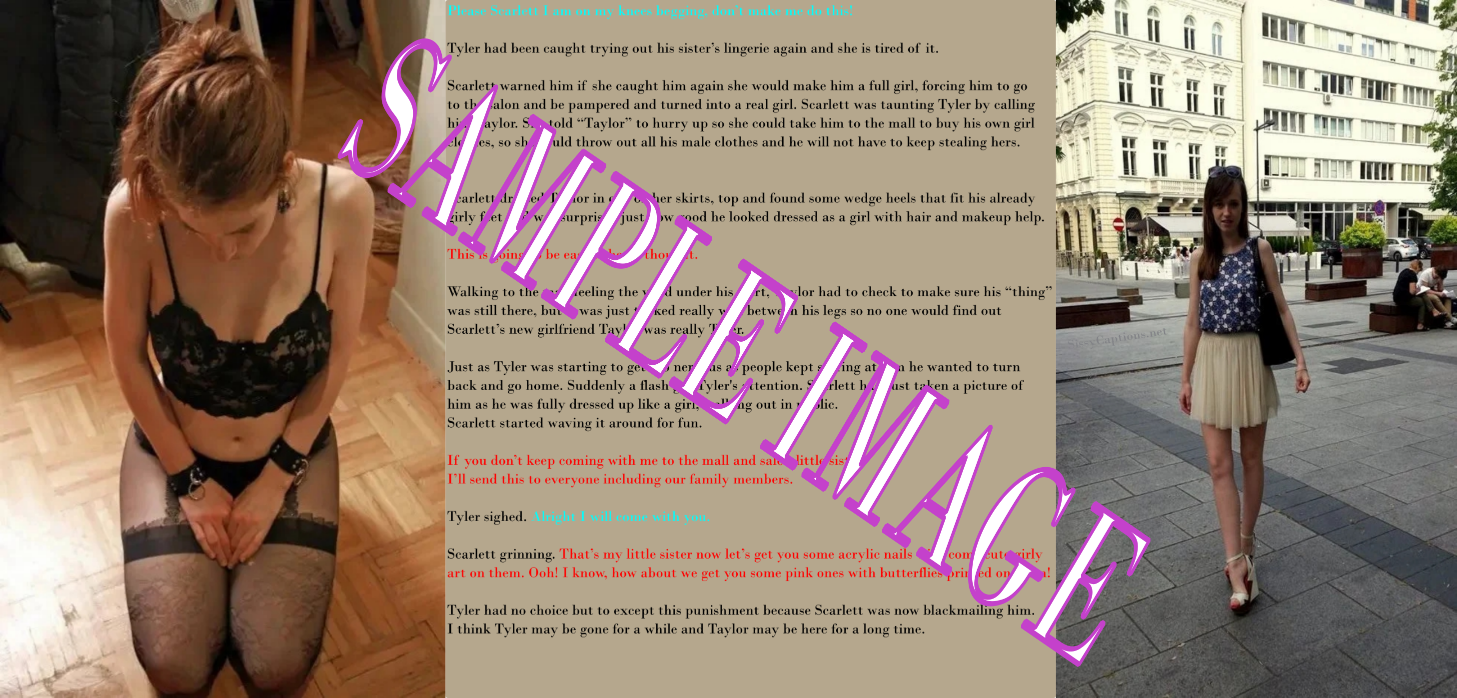 Custom Sissy Caption