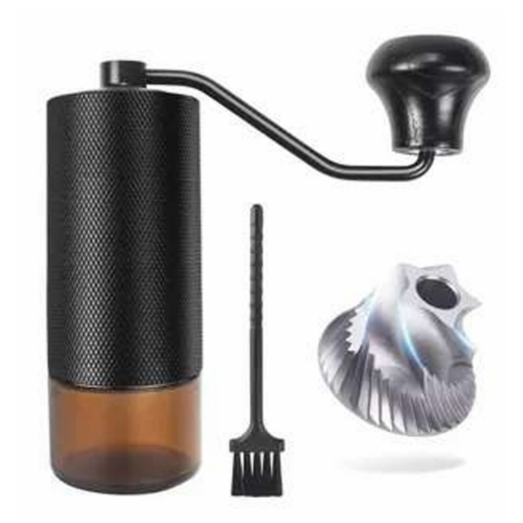 Molino Manual Profesional con Muelas Cónicas en Acero (Negro): La Máxima Precisión para el Barista Casero