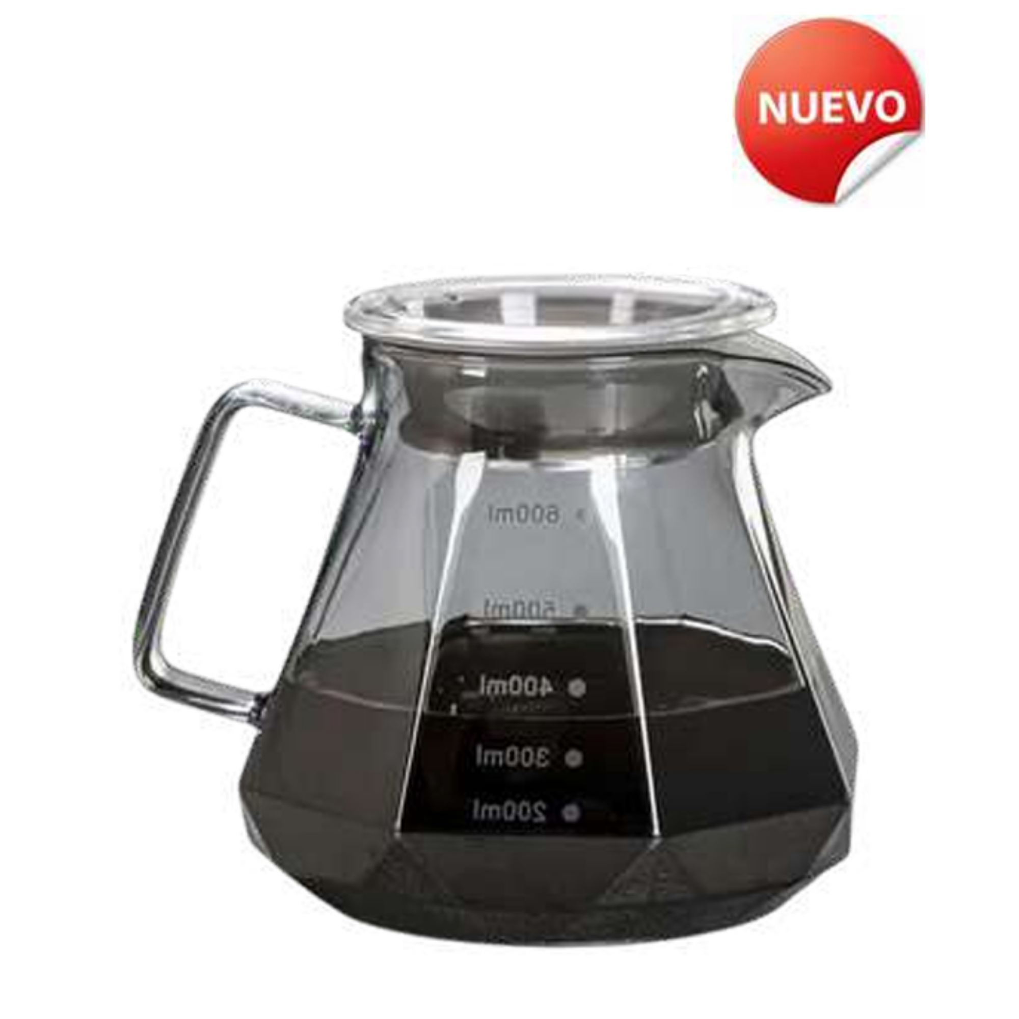 Server Borosilicato Oscuro Diseño Tipo Diamante 600Ml