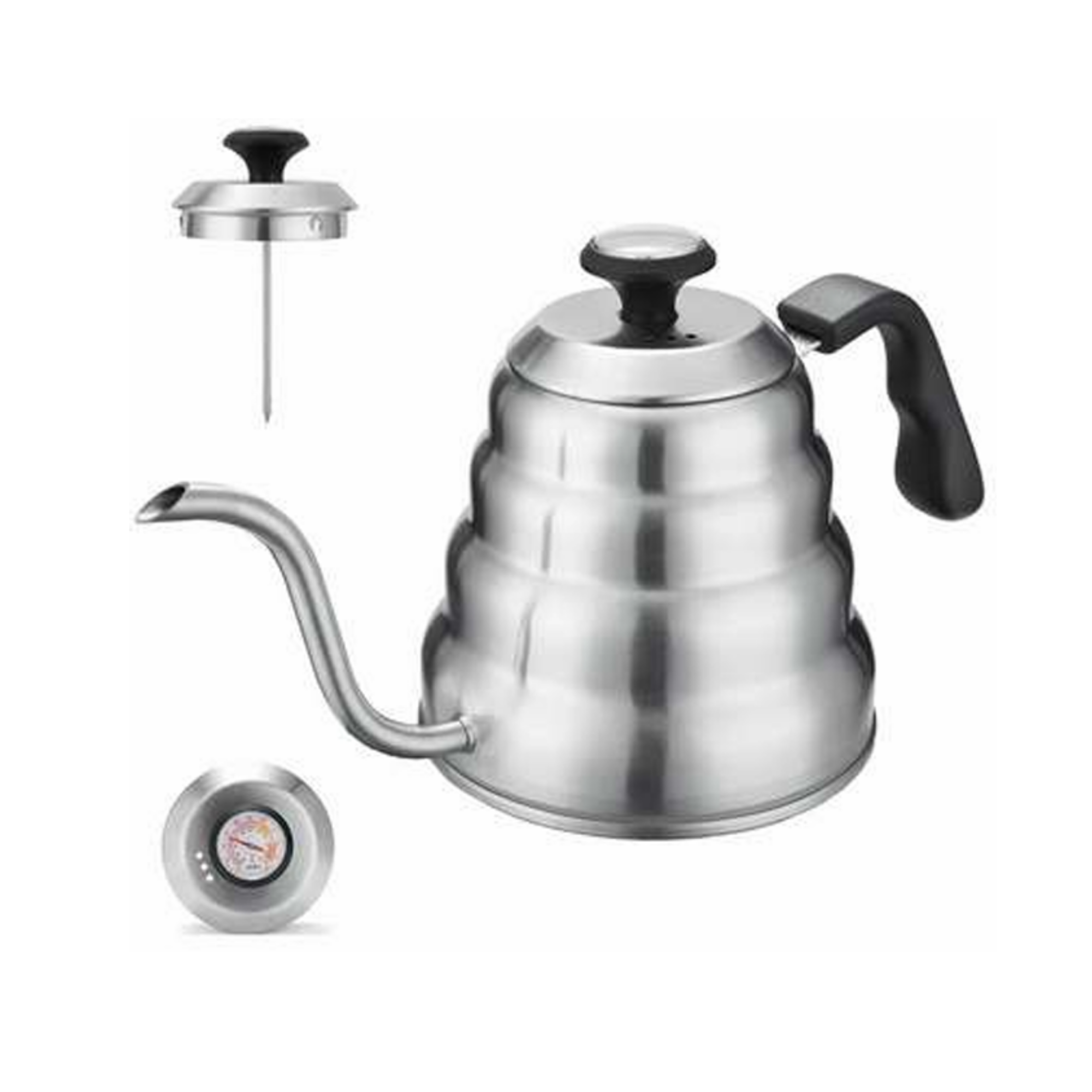 Kettle de Barista con Termómetro Integrado (1.2 Lts): La Temperatura es la Clave del Sabor