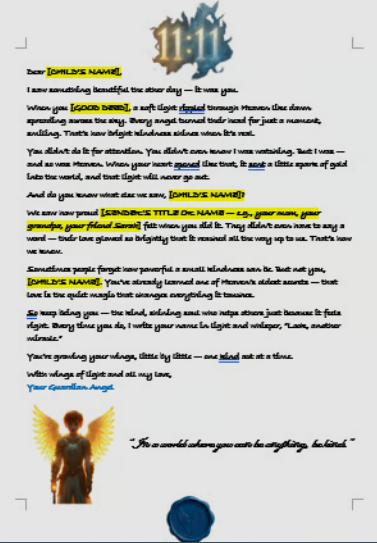 💛 Kindness — The Angel Who Saw Your Kindness