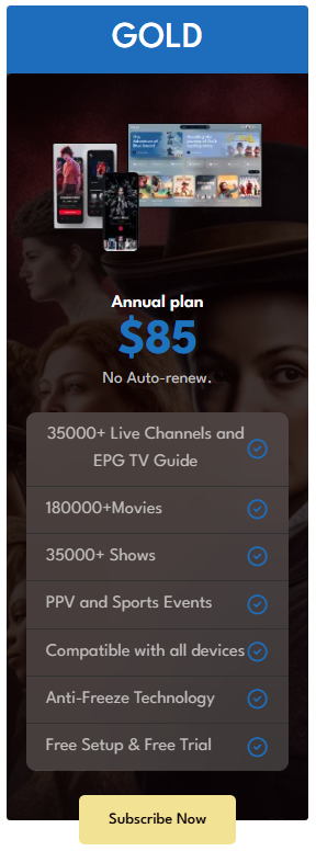 Gold Streaming Subscription