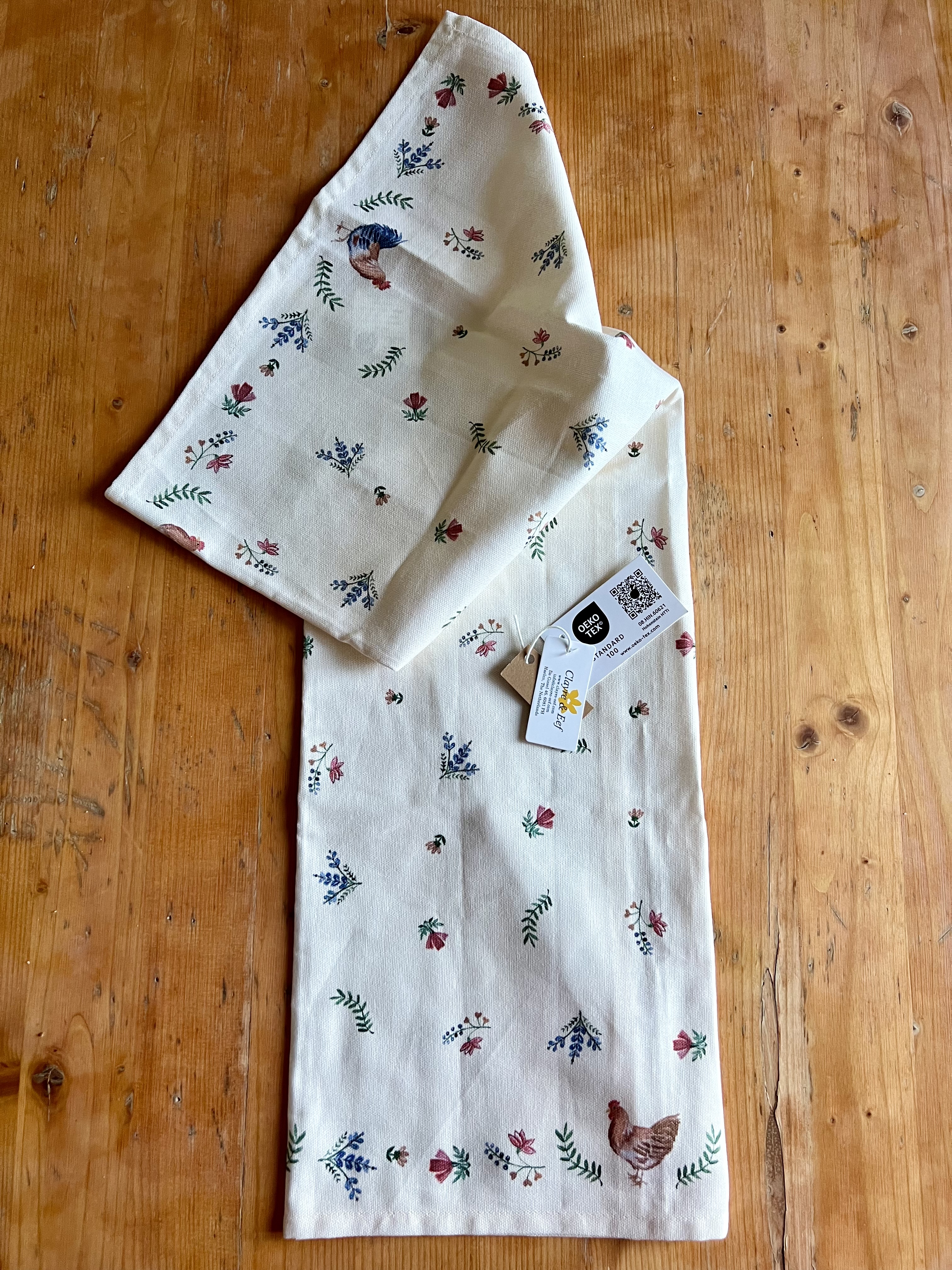 Strofinaccio con galline 