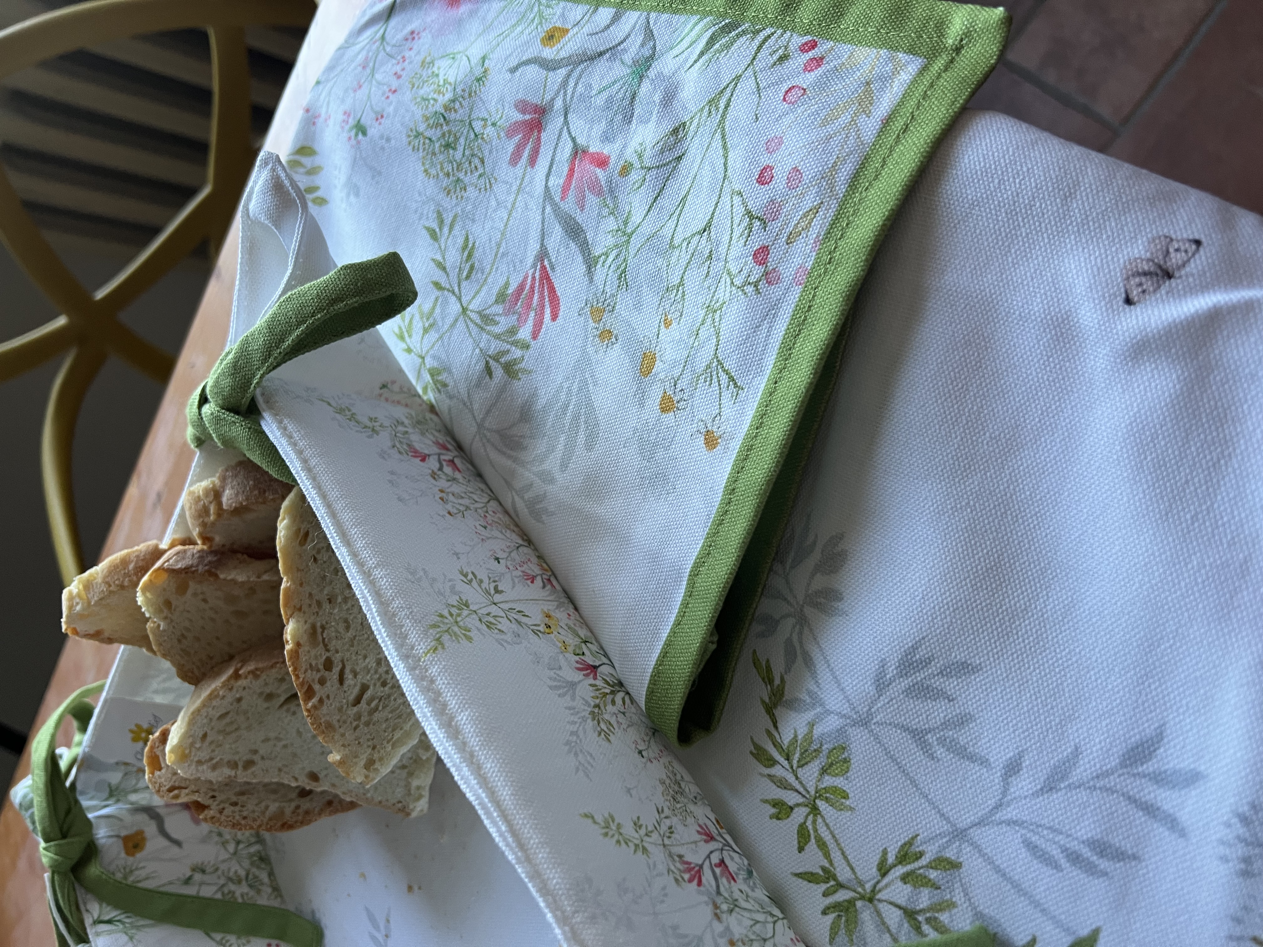 Cestino per il pane mille fiori 