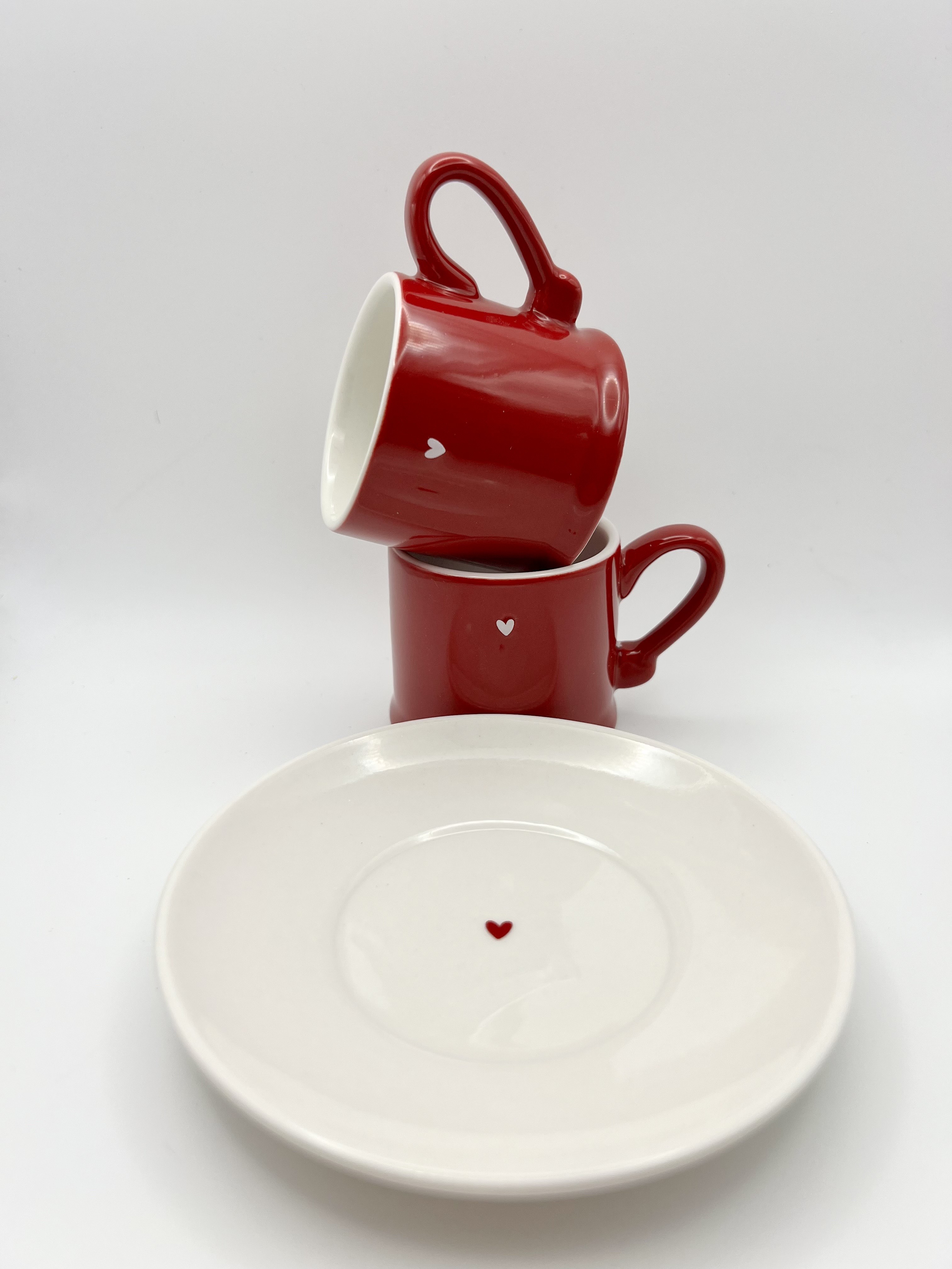 Set 2 tazzine cuoricino