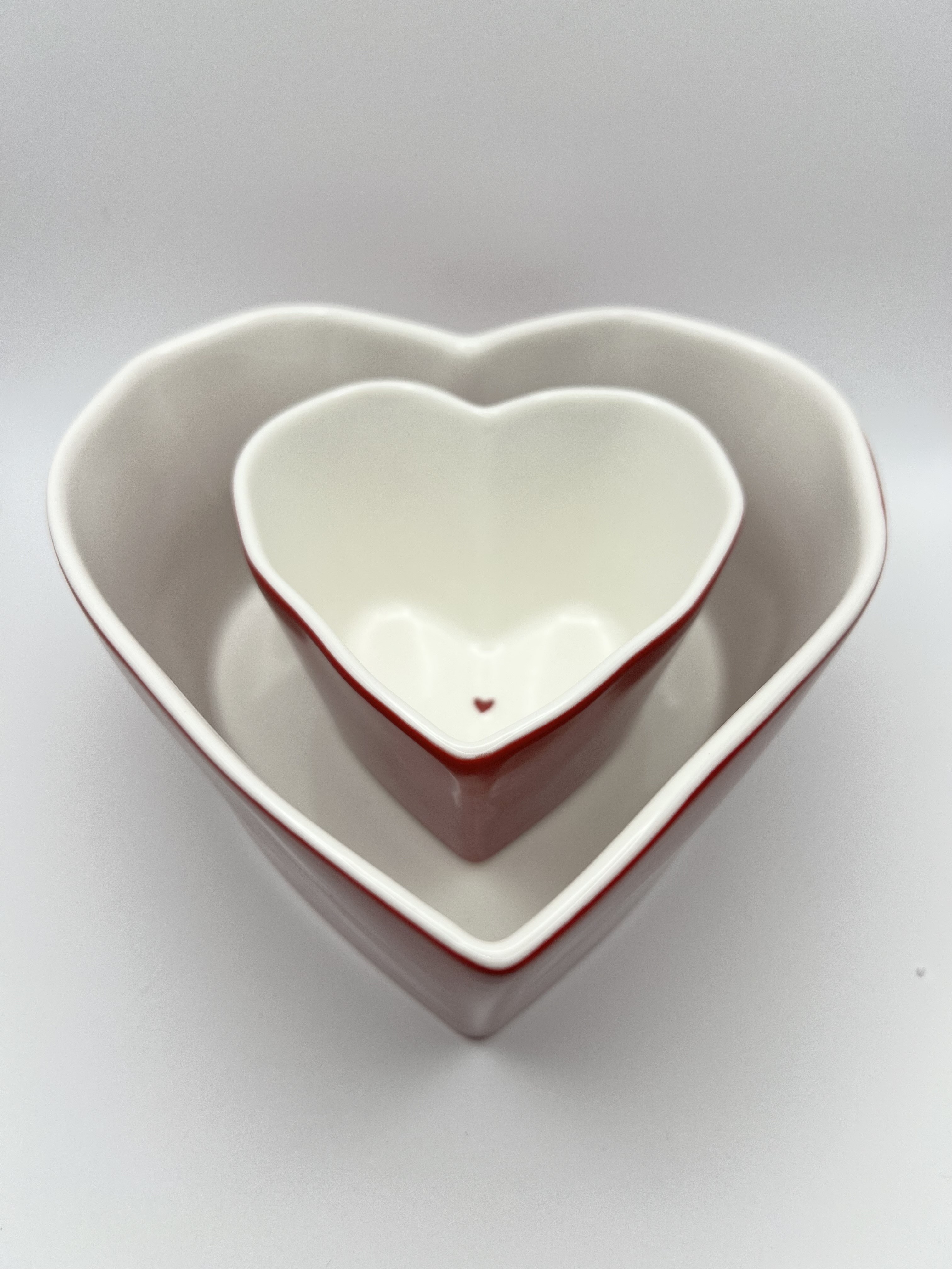 Set 2 ciotole cuore