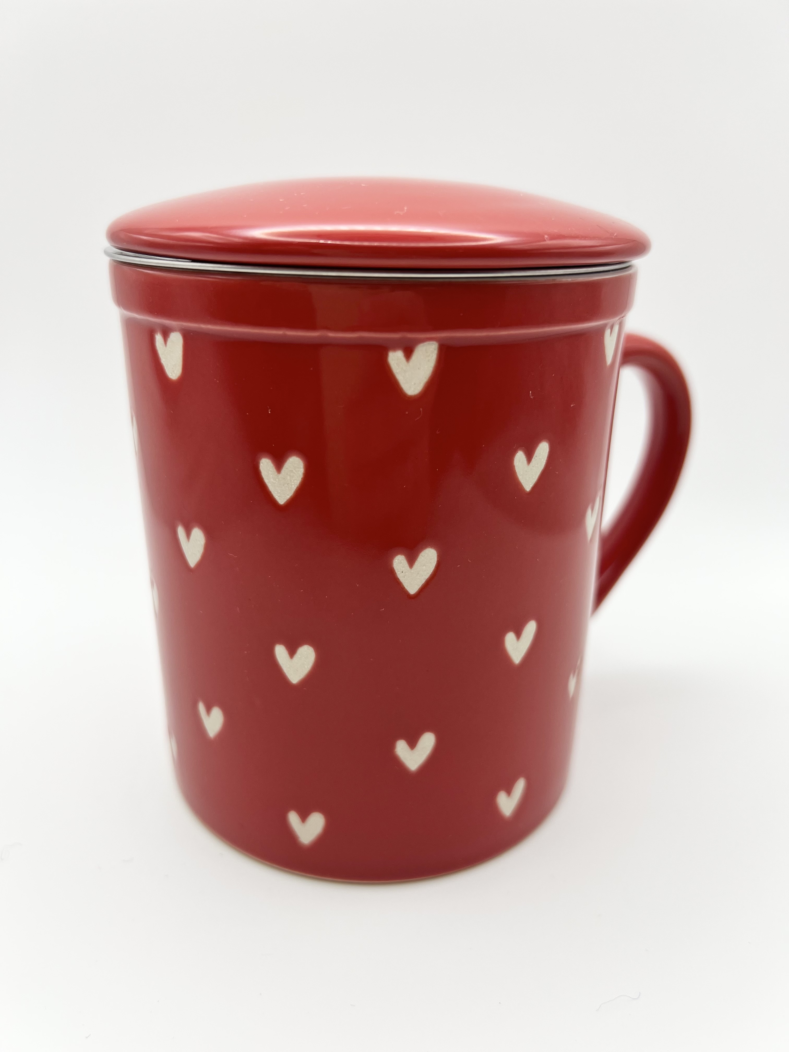 Tisaniera rossa cuoricini 