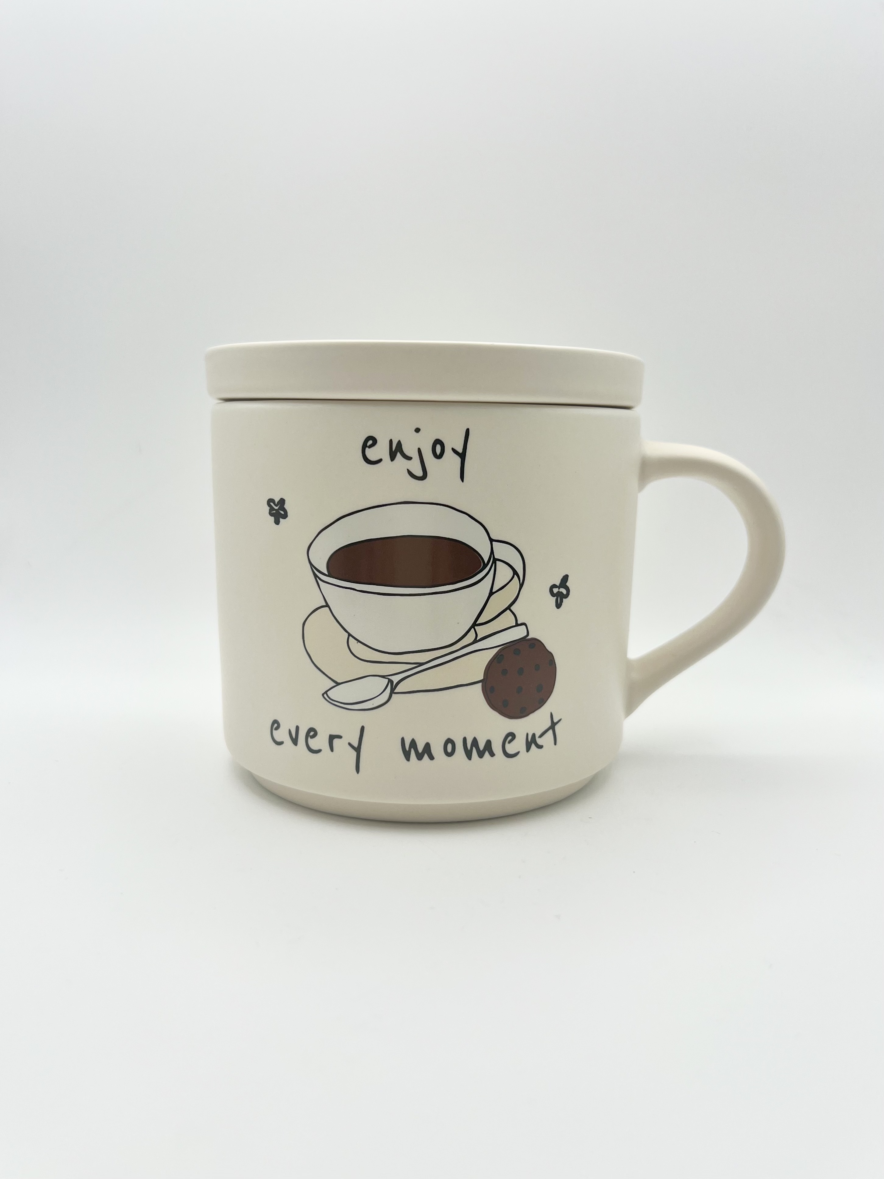 Mug con piattino/coperchio
