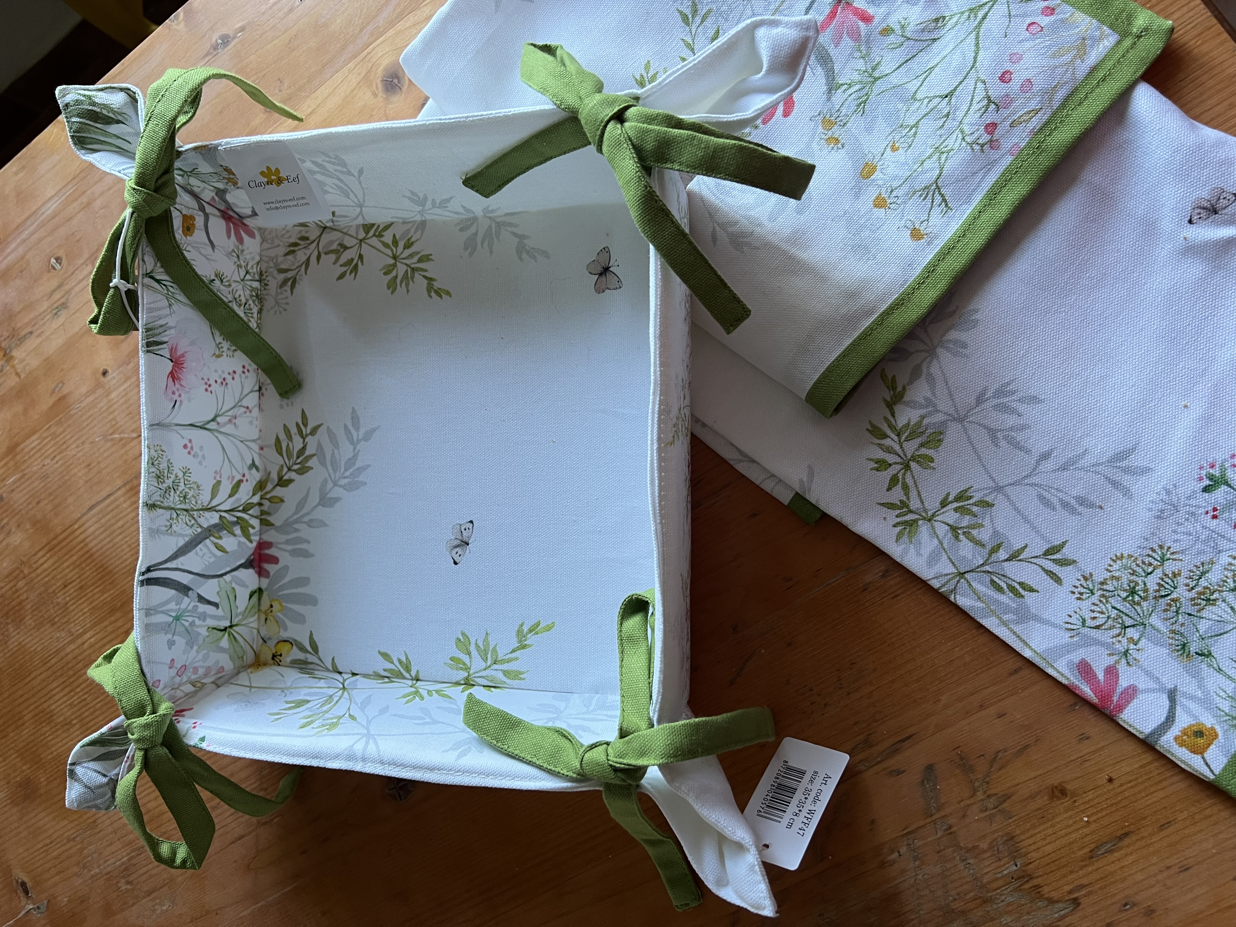 Cestino per il pane mille fiori 