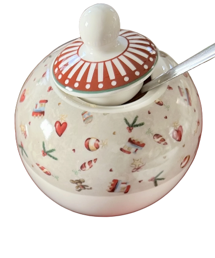 Zuccheriera con piccoli decori 