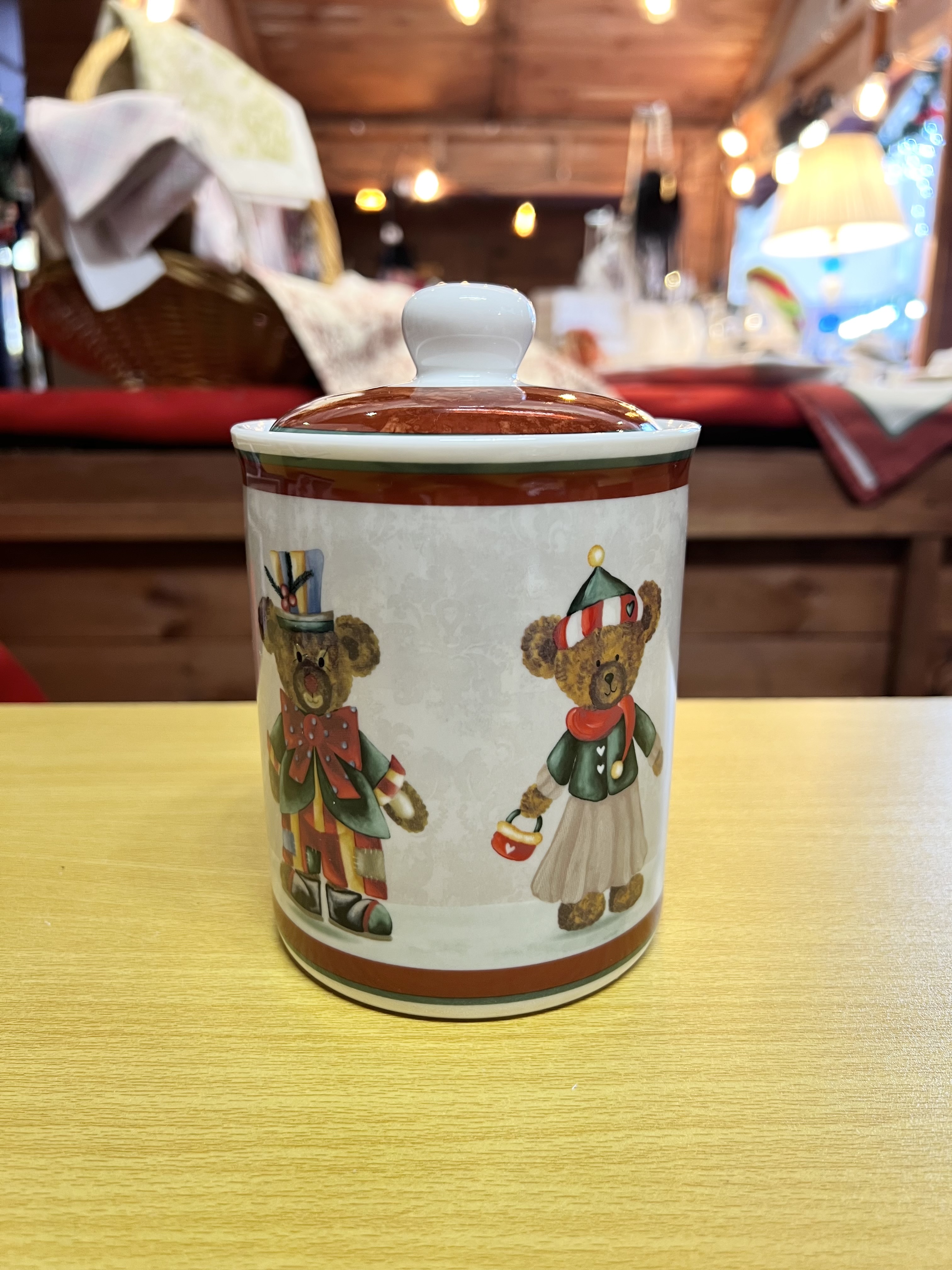 Barattolo in porcellana bear