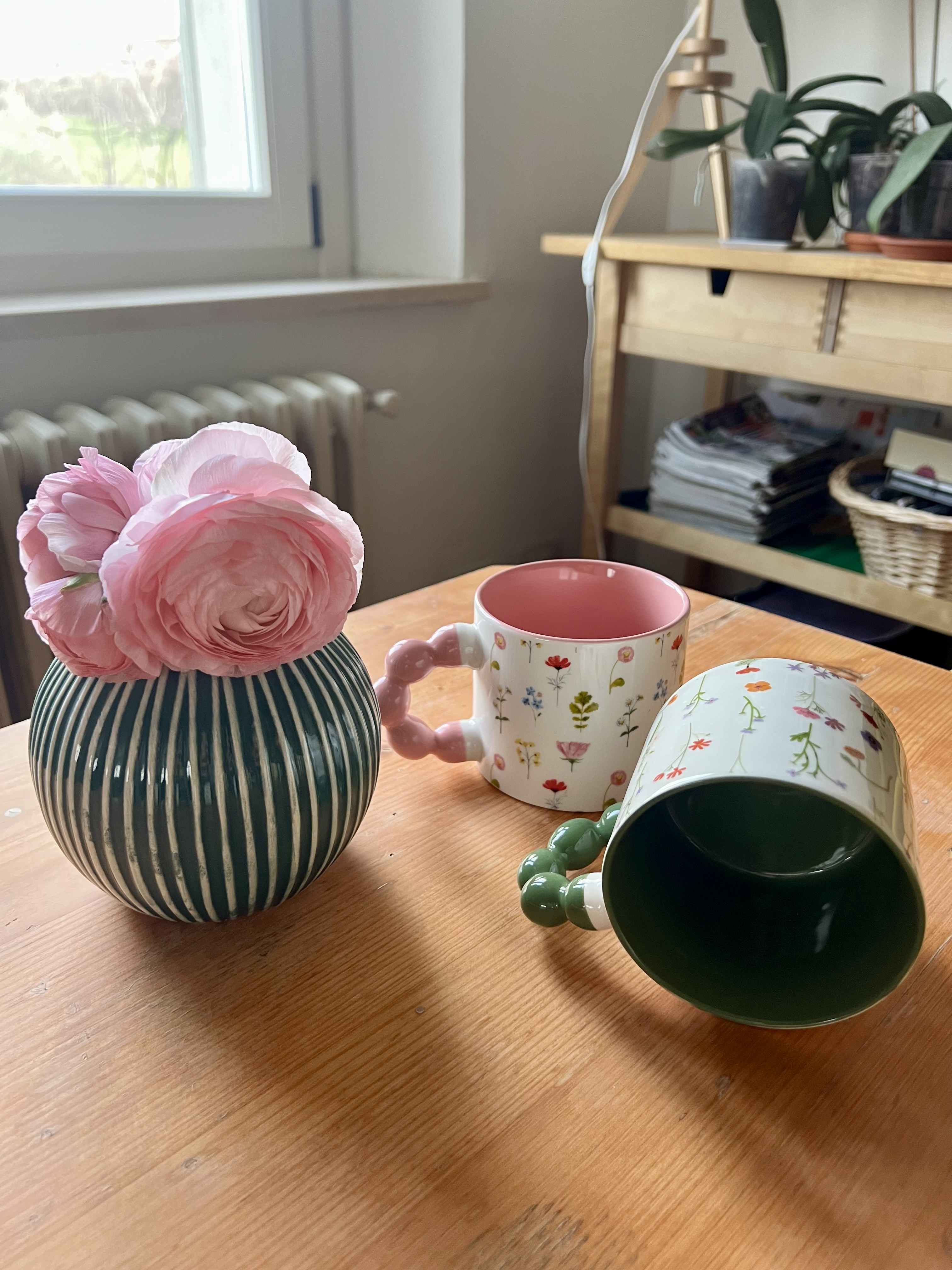 Tazza con manico a perle (Verde)