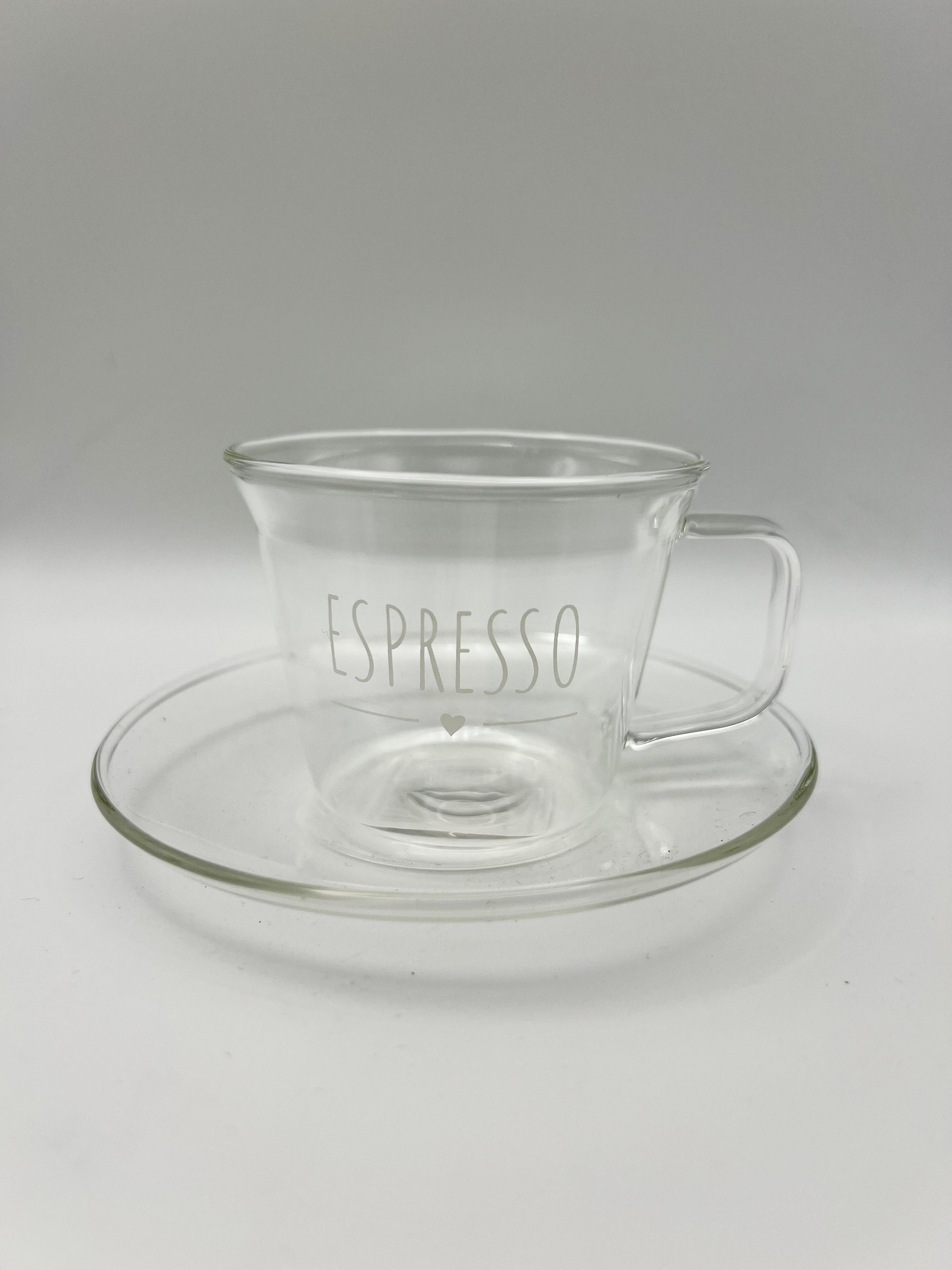 Tazzina da caffè in vetro borosilicato 